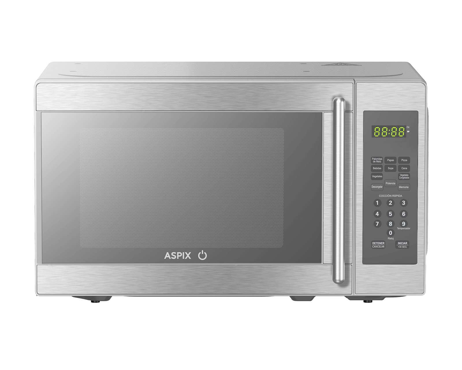 Foto 2 pulgar | Horno de Microondas Aspix 20 L EM720C-PN Plateado