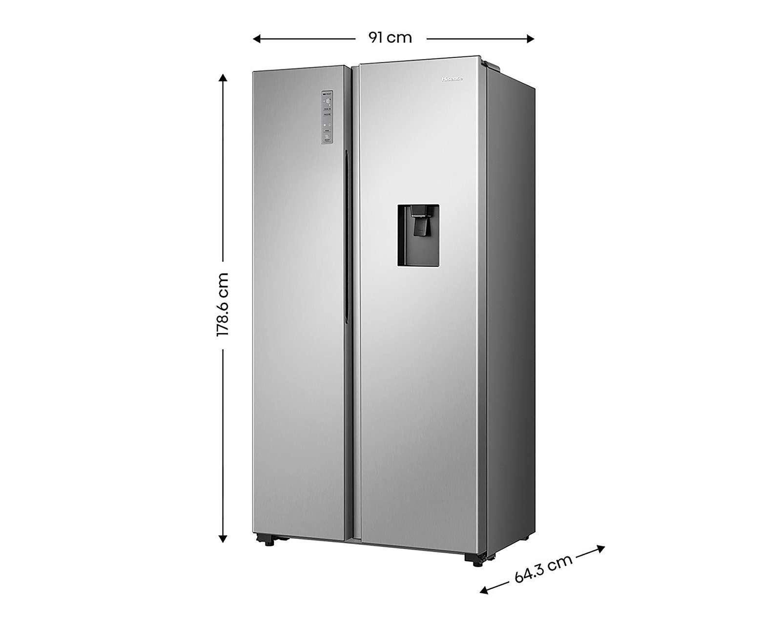 Foto 5 pulgar | Refrigerador Hisense Side by Side 18 Pies Plata RS19N6WCX