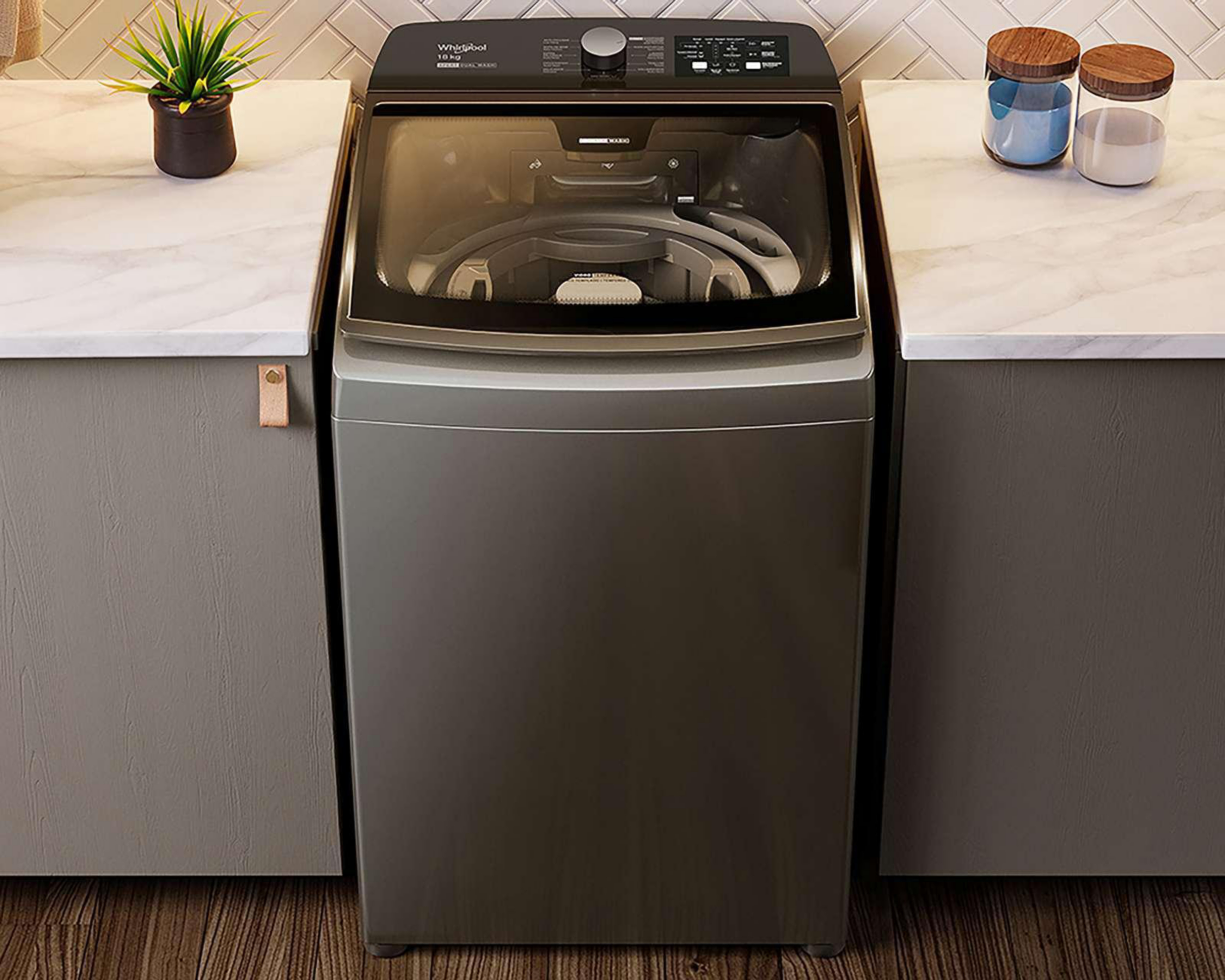 Foto 9 pulgar | Lavadora Whirlpool Digital WWH18ATALN 18 kg Gris