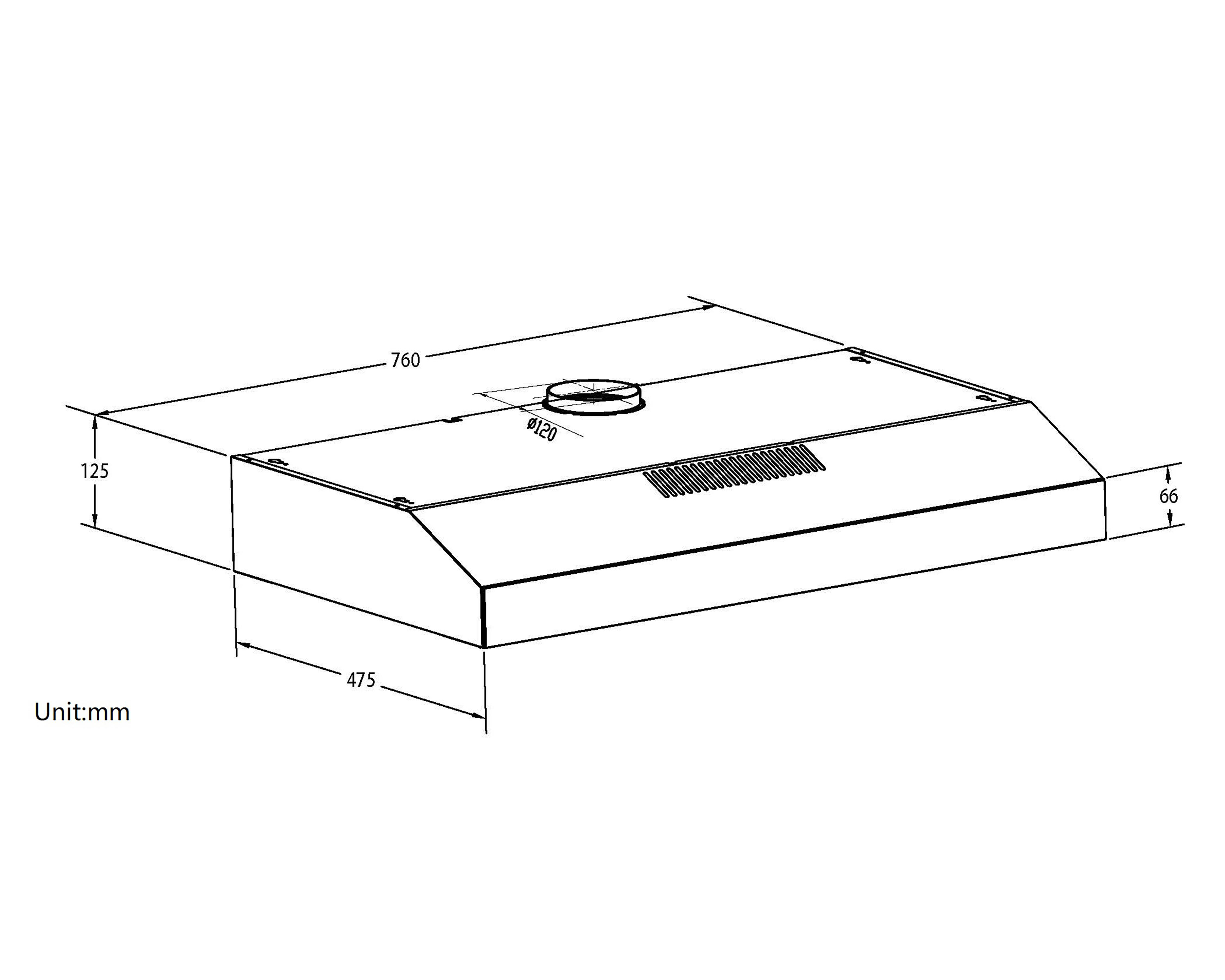 Foto 6 | Campana Aspix 30" de Pared Acero Inoxidable