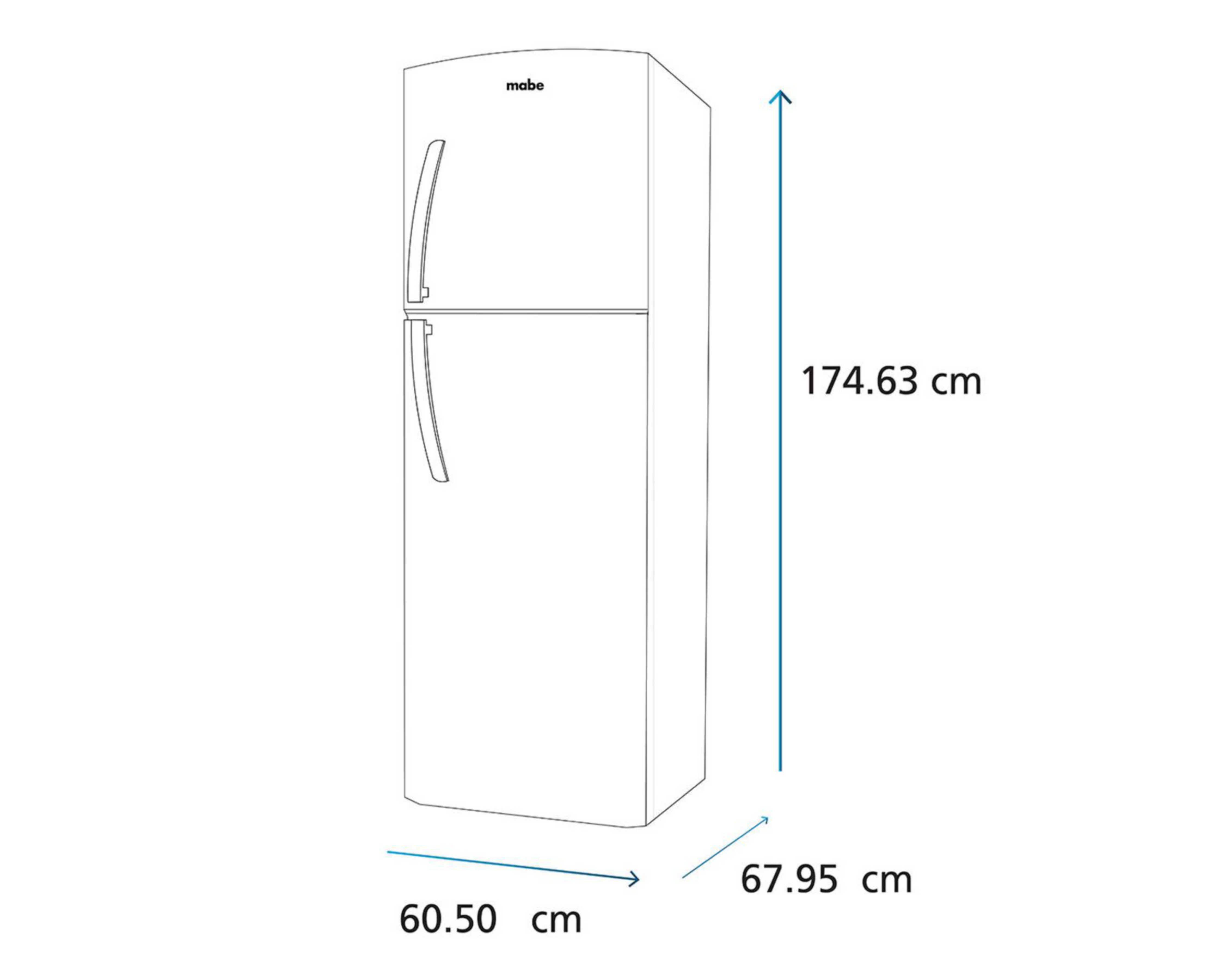 Foto 8 pulgar | Refrigerador Mabe RMA300FXMRQ0 Top Mount 11 Pies Plateado
