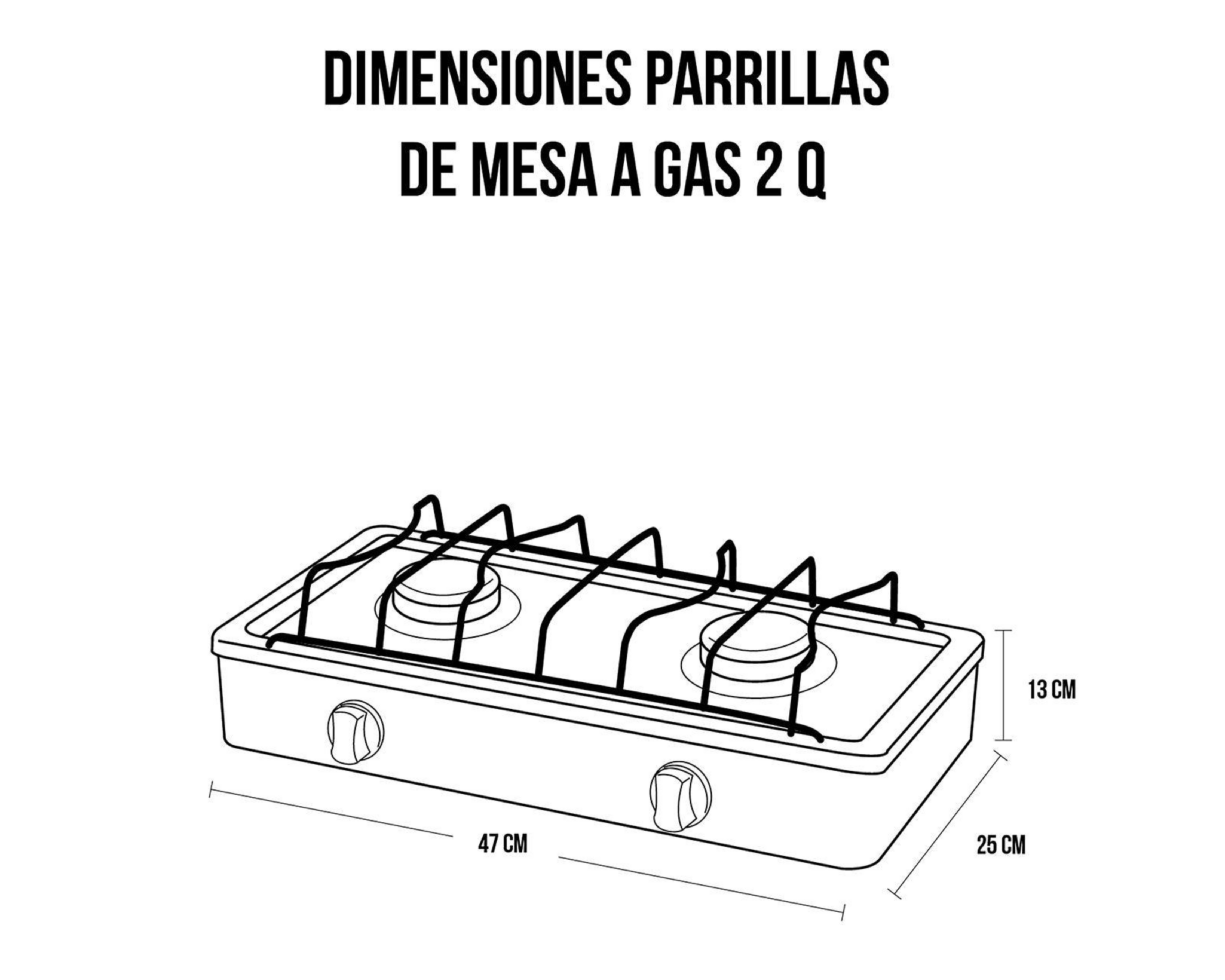 Foto 5 | Estufa de Mesa 2 Quemadores EM-02 Azul