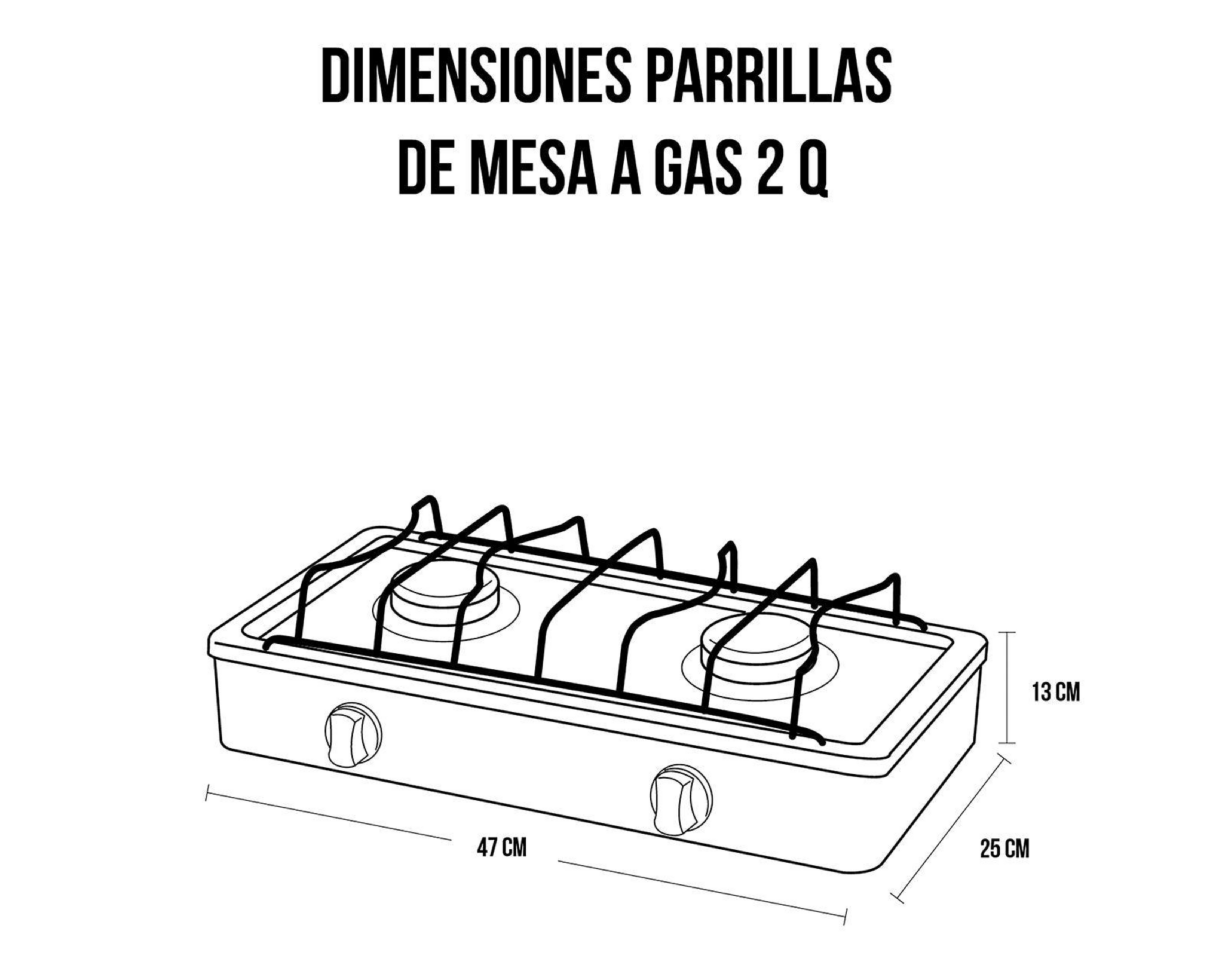 Foto 5 pulgar | Estufa de Mesa 2 Quemadores EM-02-AI Acero Inoxidable