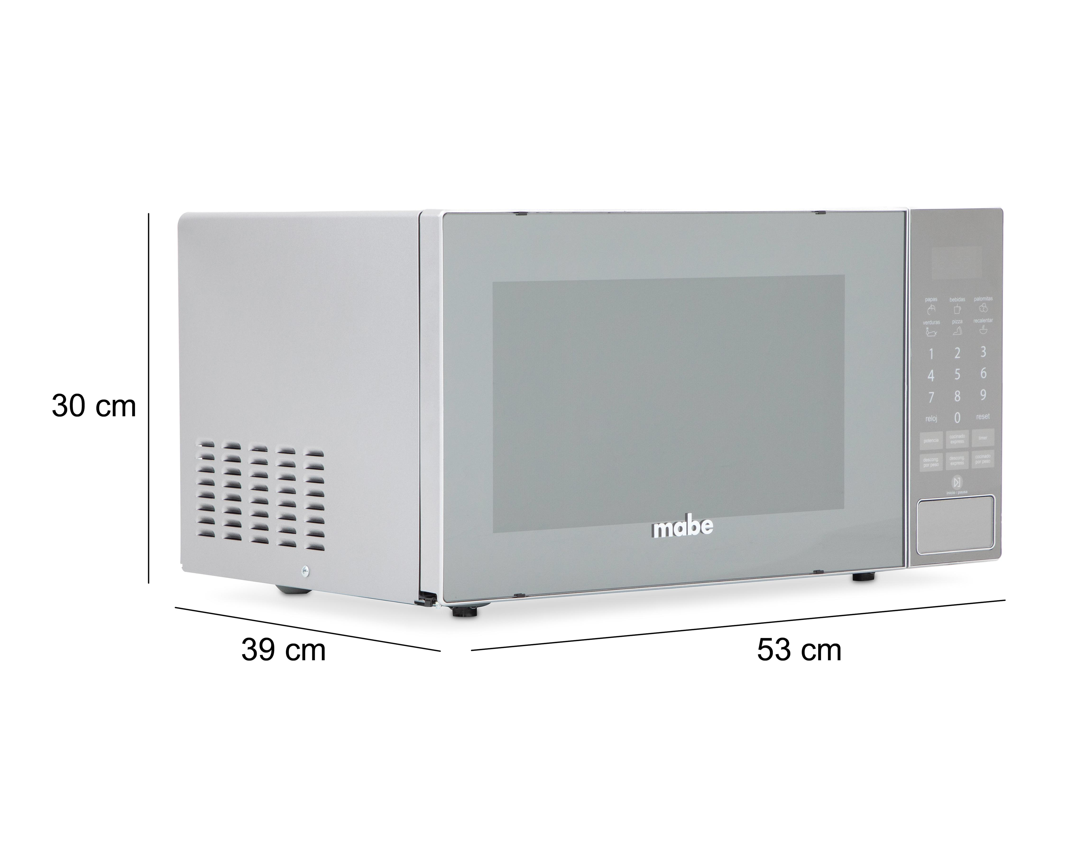 Foto 7 | Horno de Microondas Mabe 1.1 Pies HMM111BS6 Gris