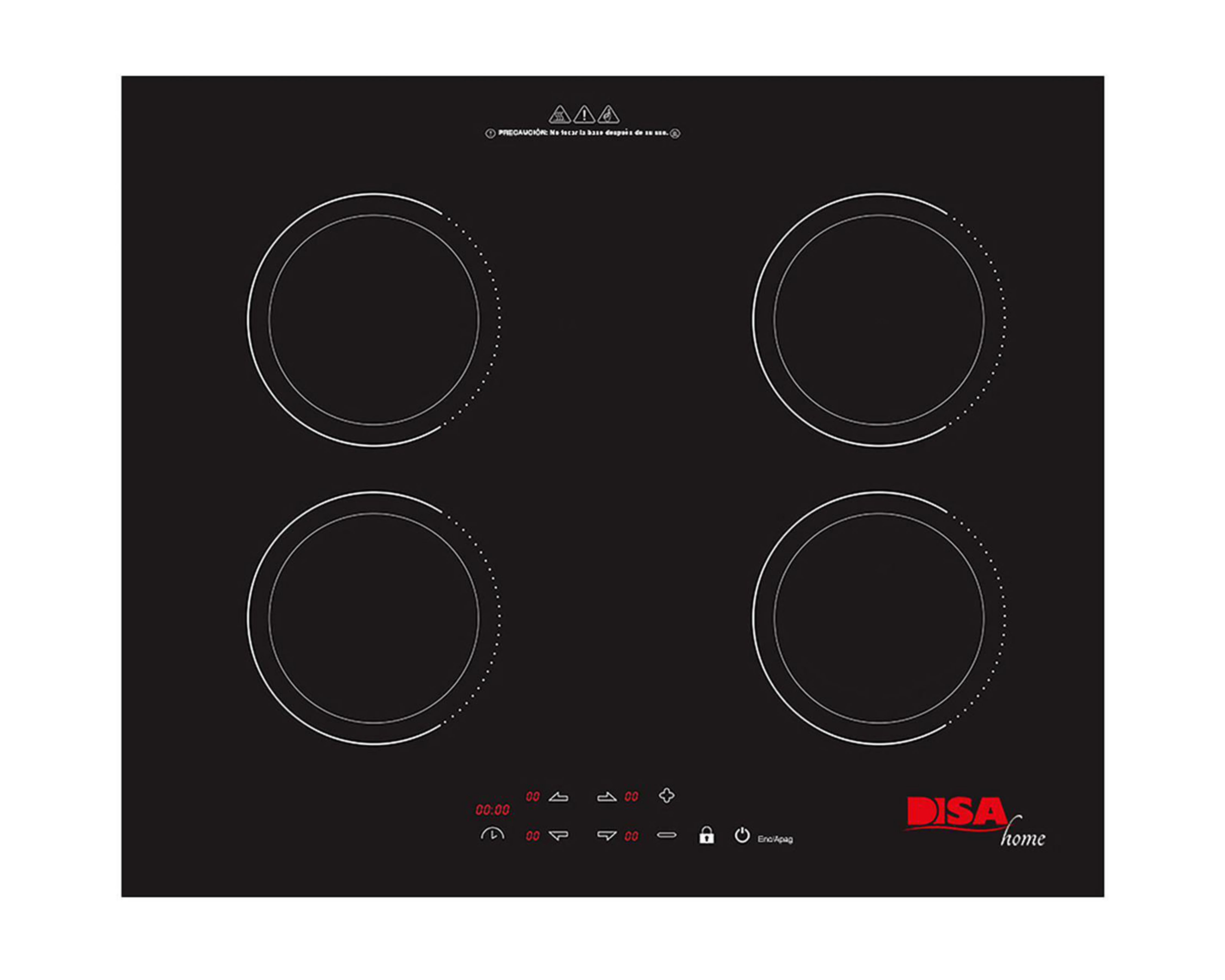 Parrilla de Inducción Disa 59 cm Eléctrica PARRIN-4 Negra