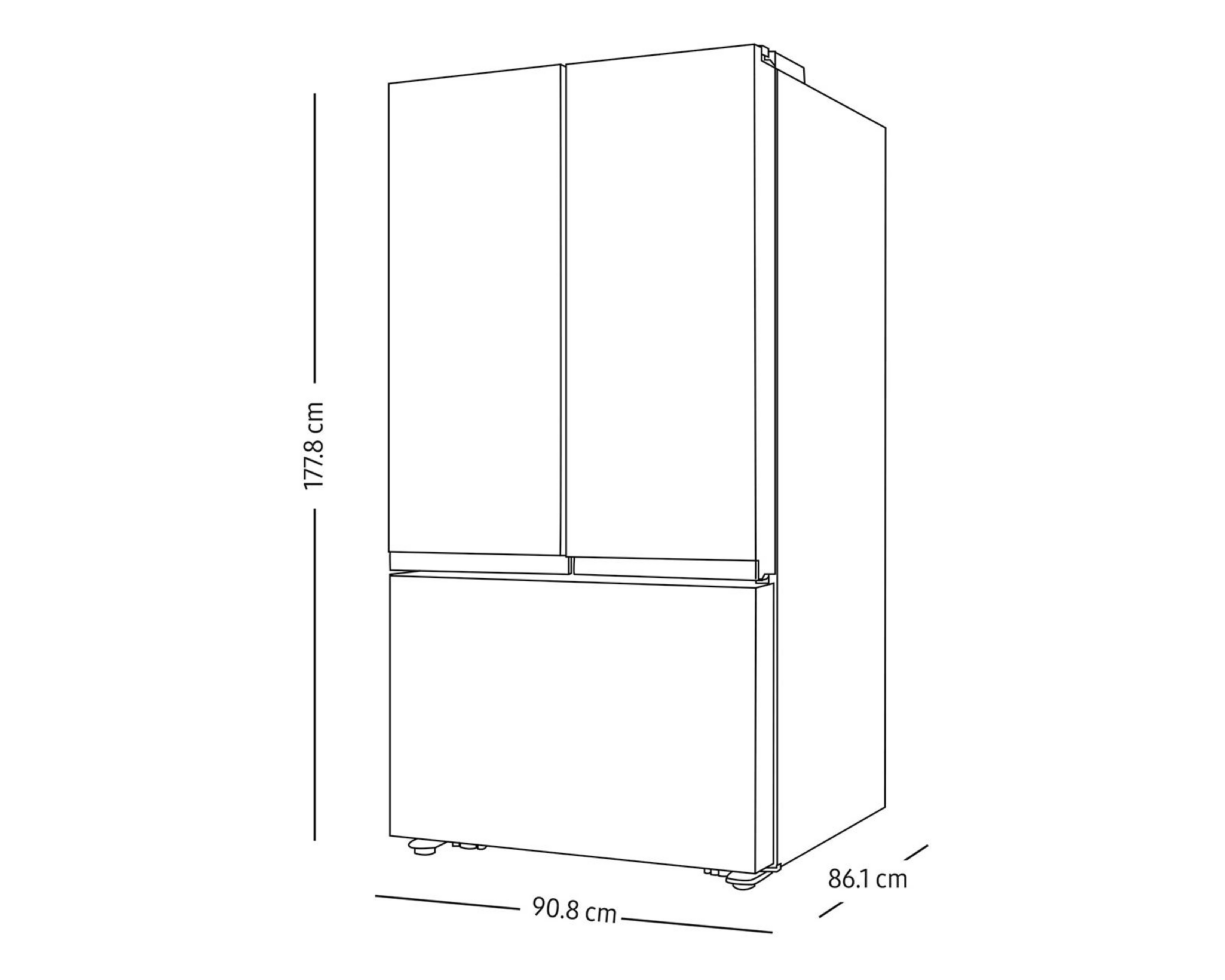 Foto 10 pulgar | Refrigerador Samsung RF32CG5N10B1EM French Door 32 Pies Black Caviar