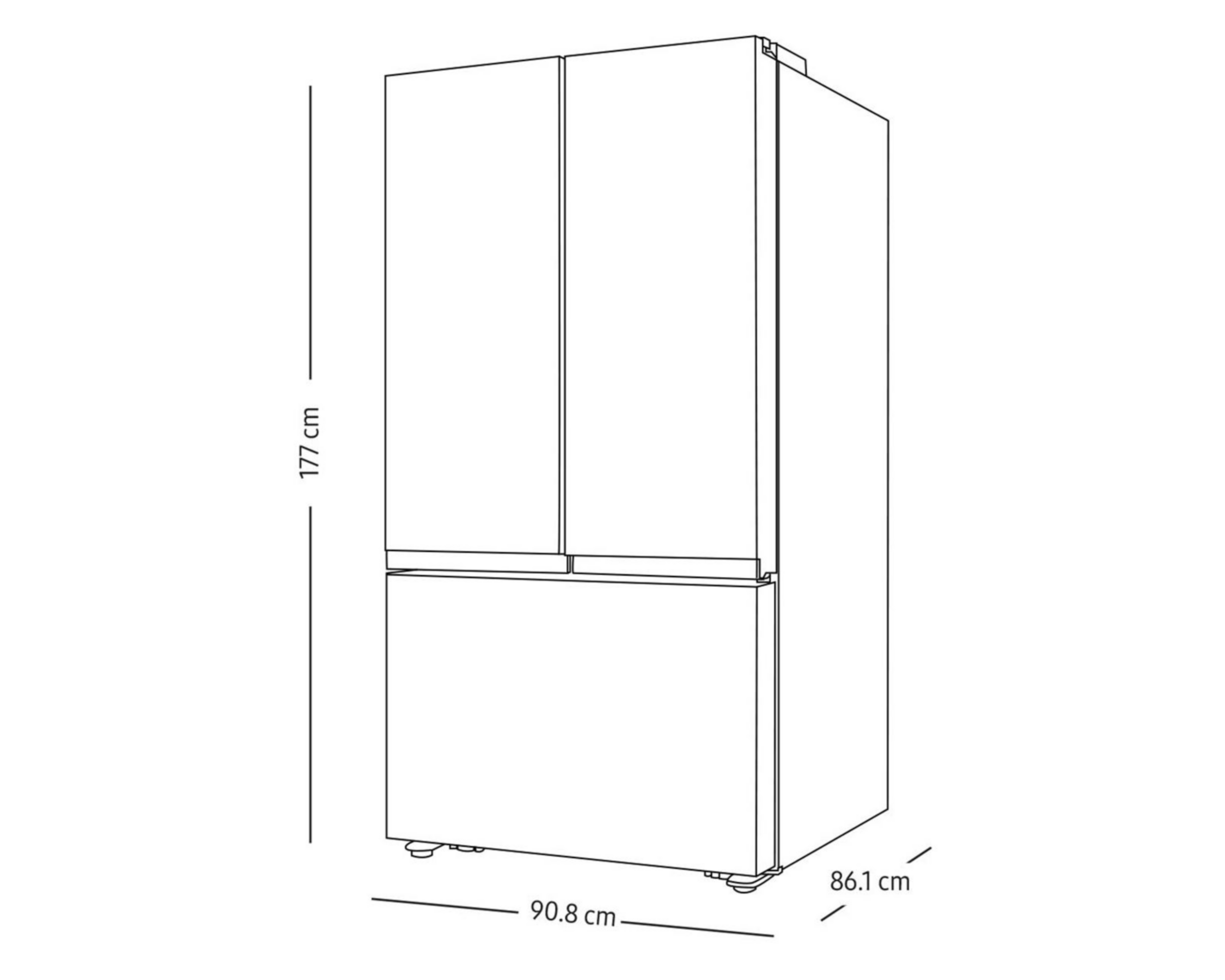 Foto 8 pulgar | Refrigerador Samsung RF32CG5A10S9EM French Door 32 Pies Silver