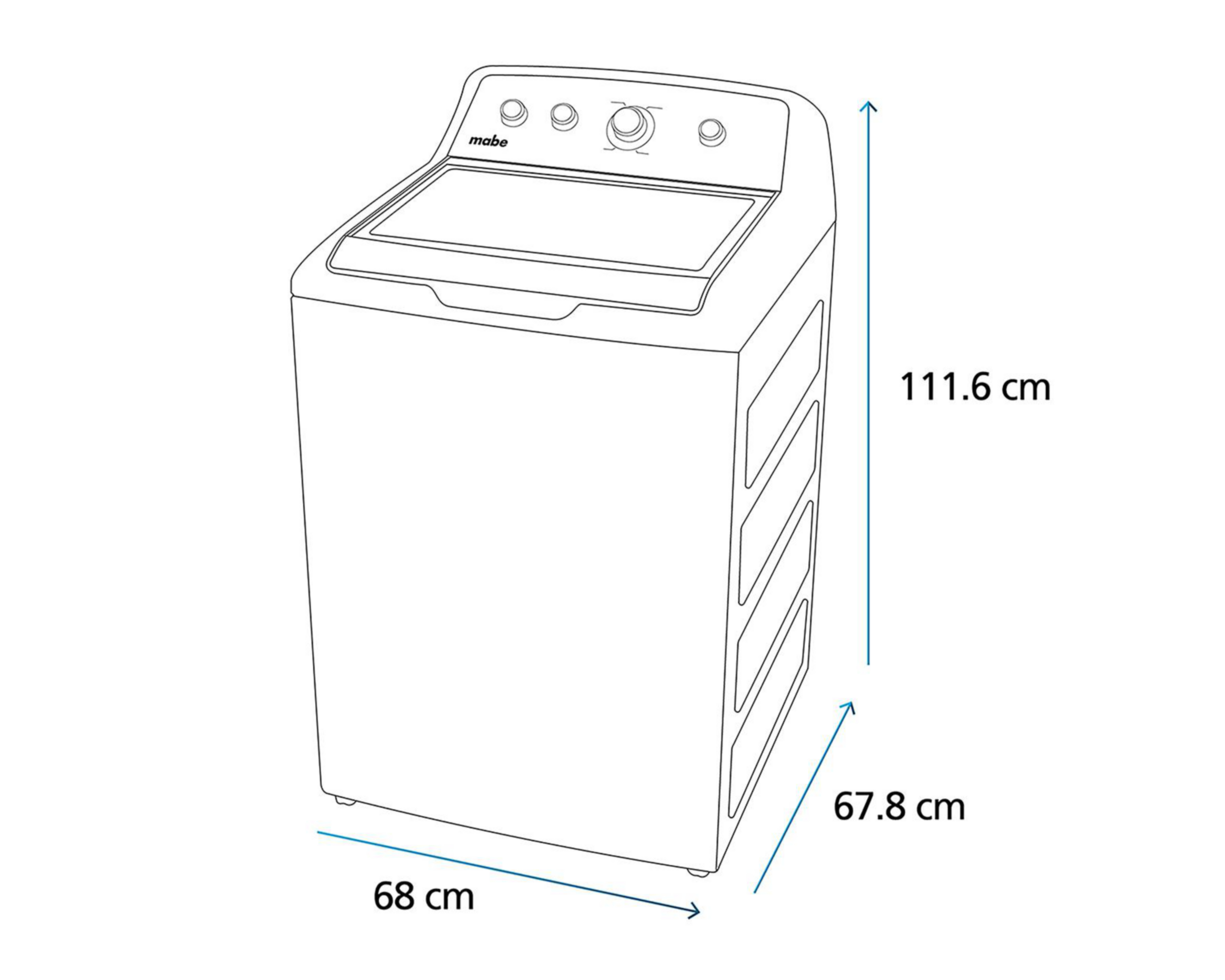 Foto 6 | Lavadora Mabe Automática LMA72215WBAB1 22 kg Blanca