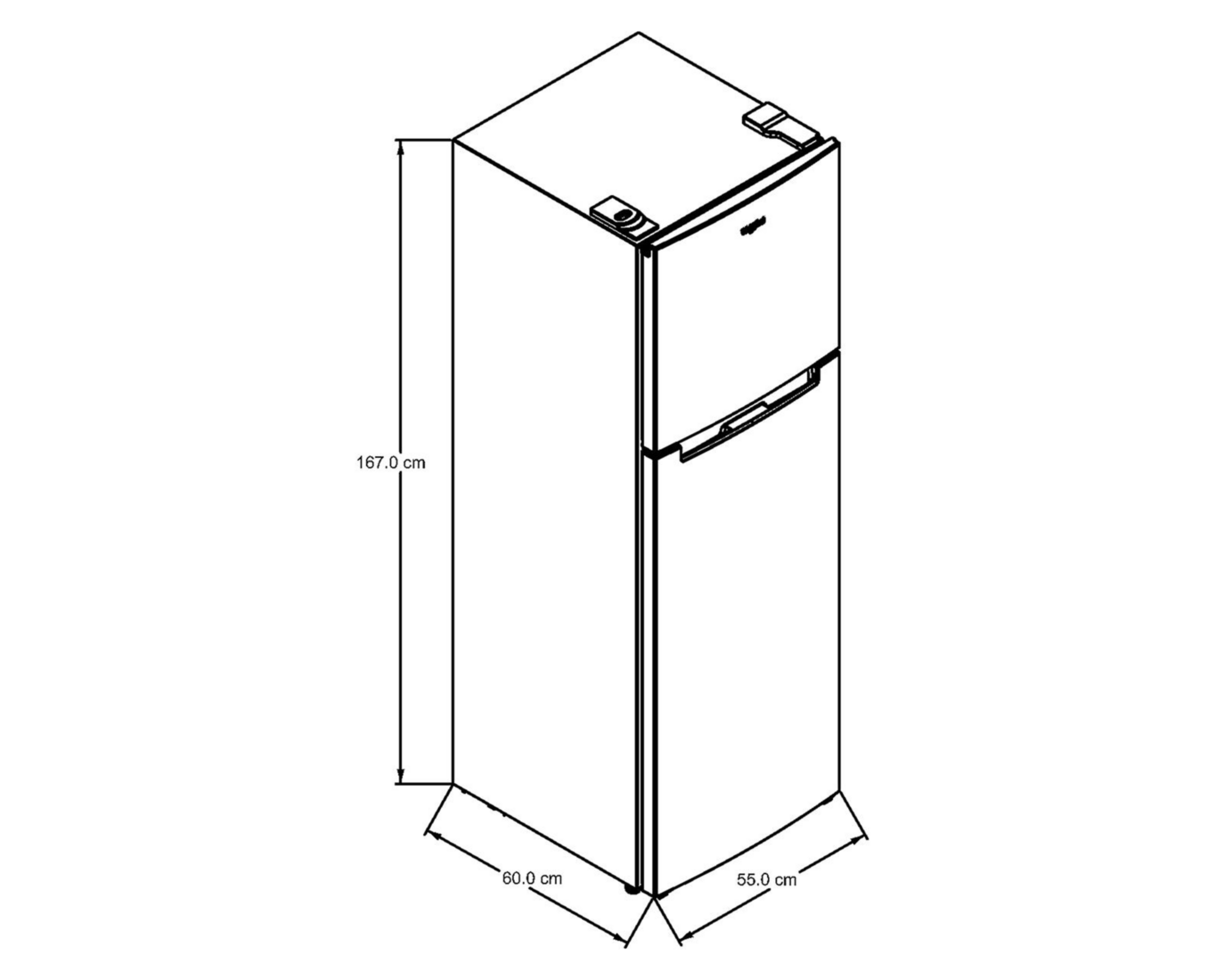 Foto 8 | Refrigerador Inverter Whirlpool Top Mount 9 Pies Silver WT02209D