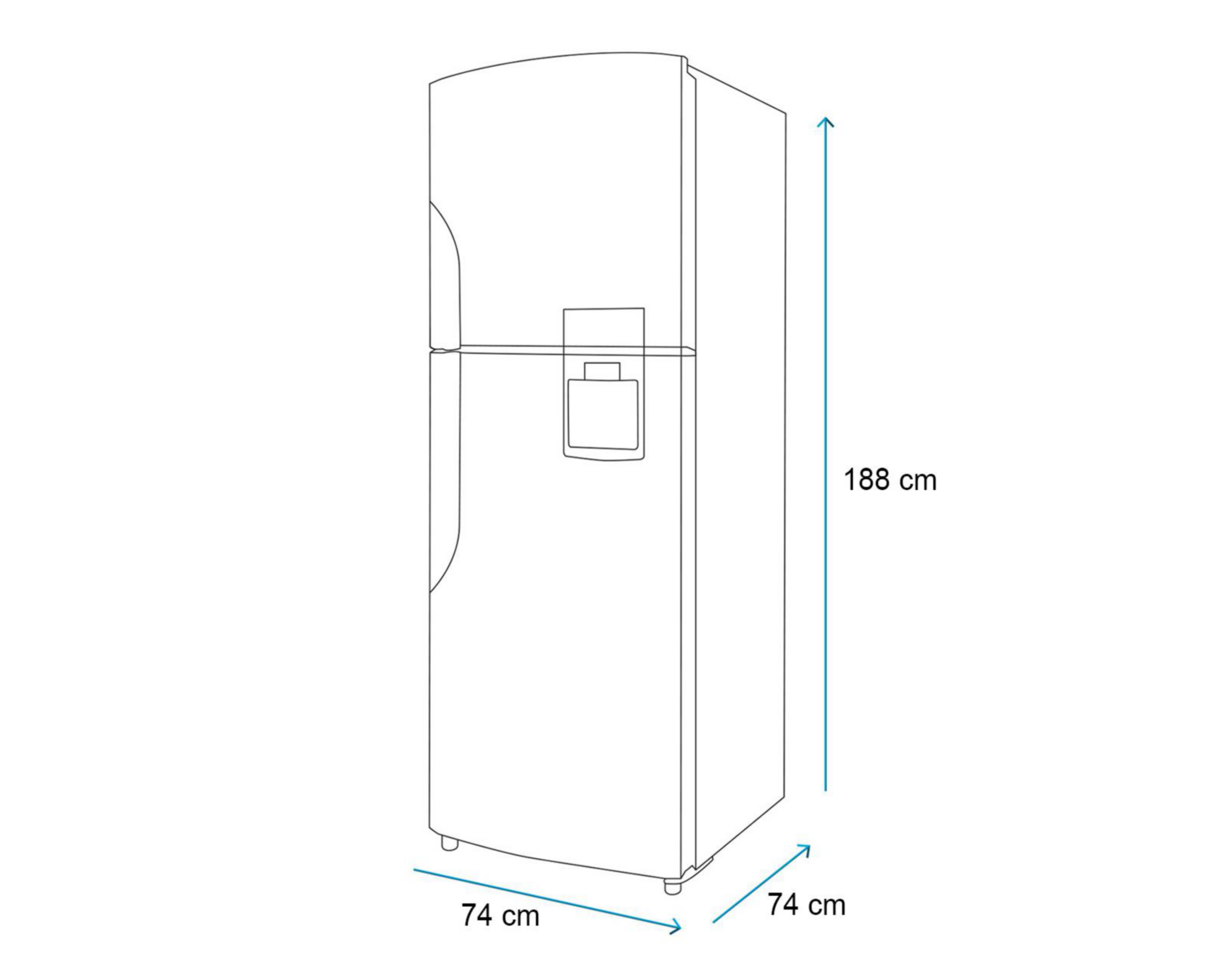 Foto 6 | Refrigerador Mabe RMS510IAMRM0 Top Mount 19 Pies Inox Mate