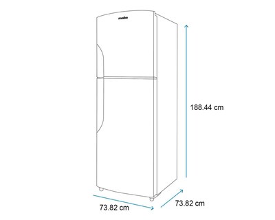 Foto 7 | Refrigerador Mabe Top Mount 19 Pies Inox Mate RMS510IVMRM0