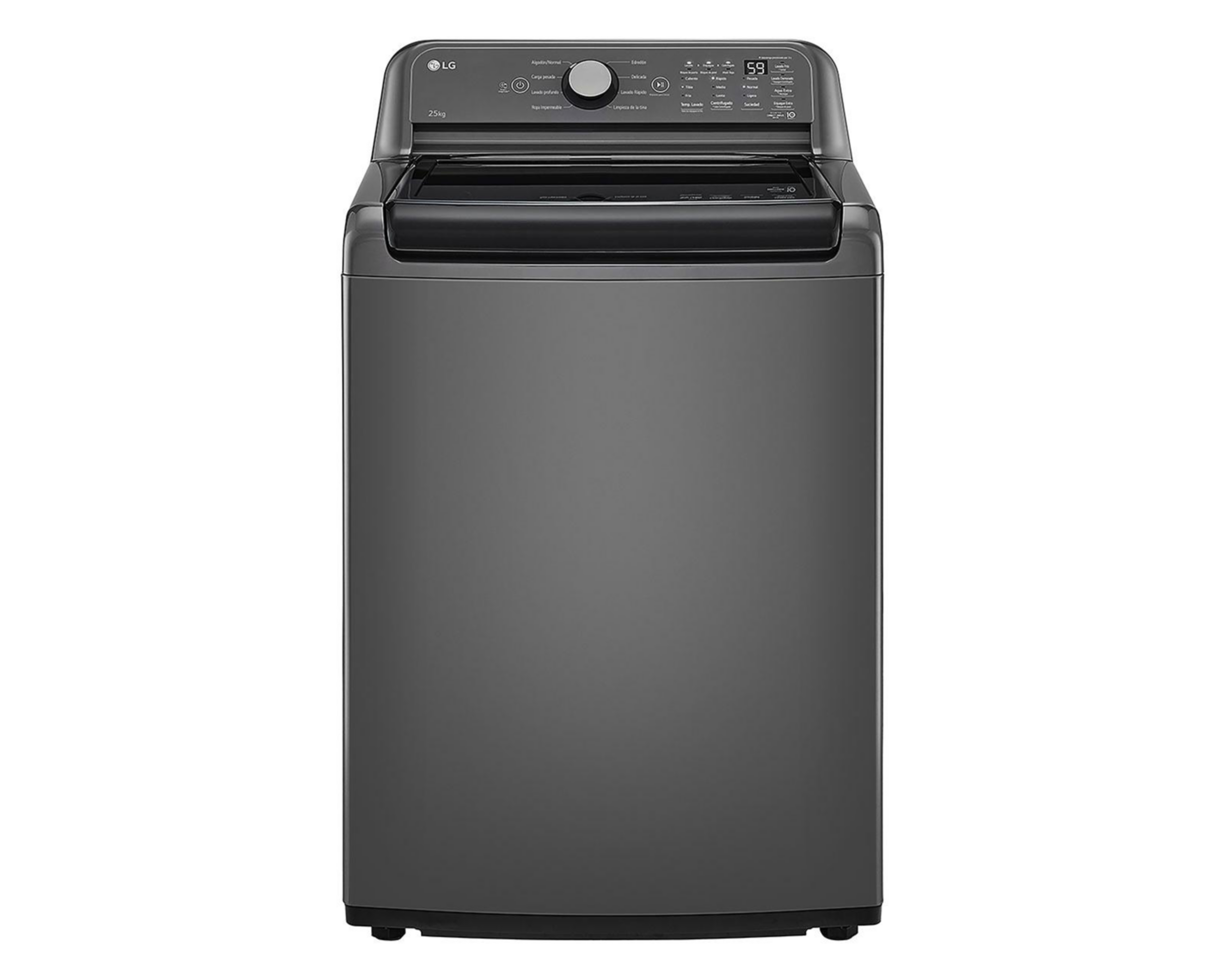 Lavadora LG Automática WT25MT6HK.ABWELAT 25 kg Negra