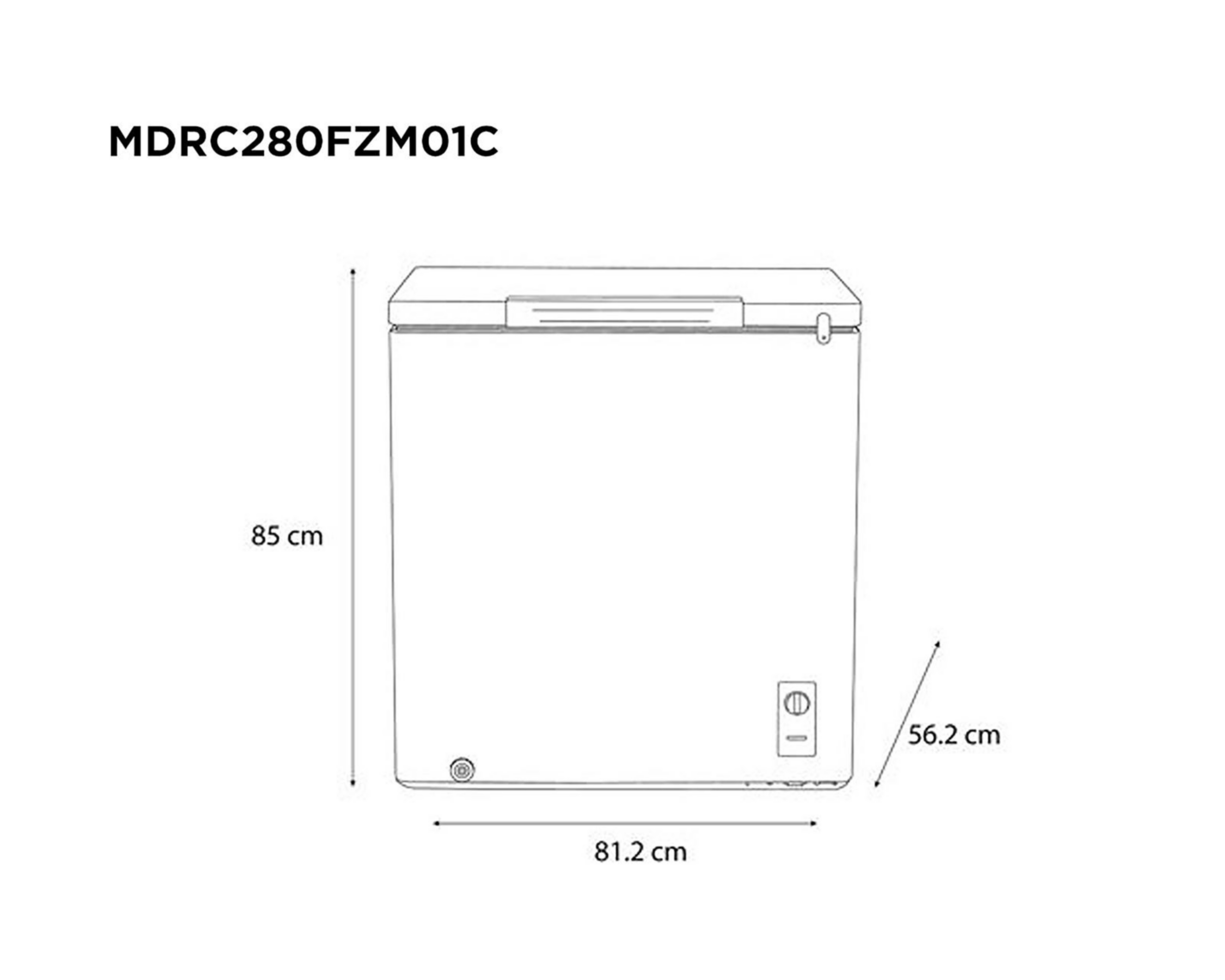 Foto 5 | Congelador Midea MDRC280FZM01C 7 Pies Blanco