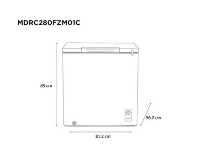 Foto 5 | Congelador Midea MDRC280FZM01C 7 Pies Blanco