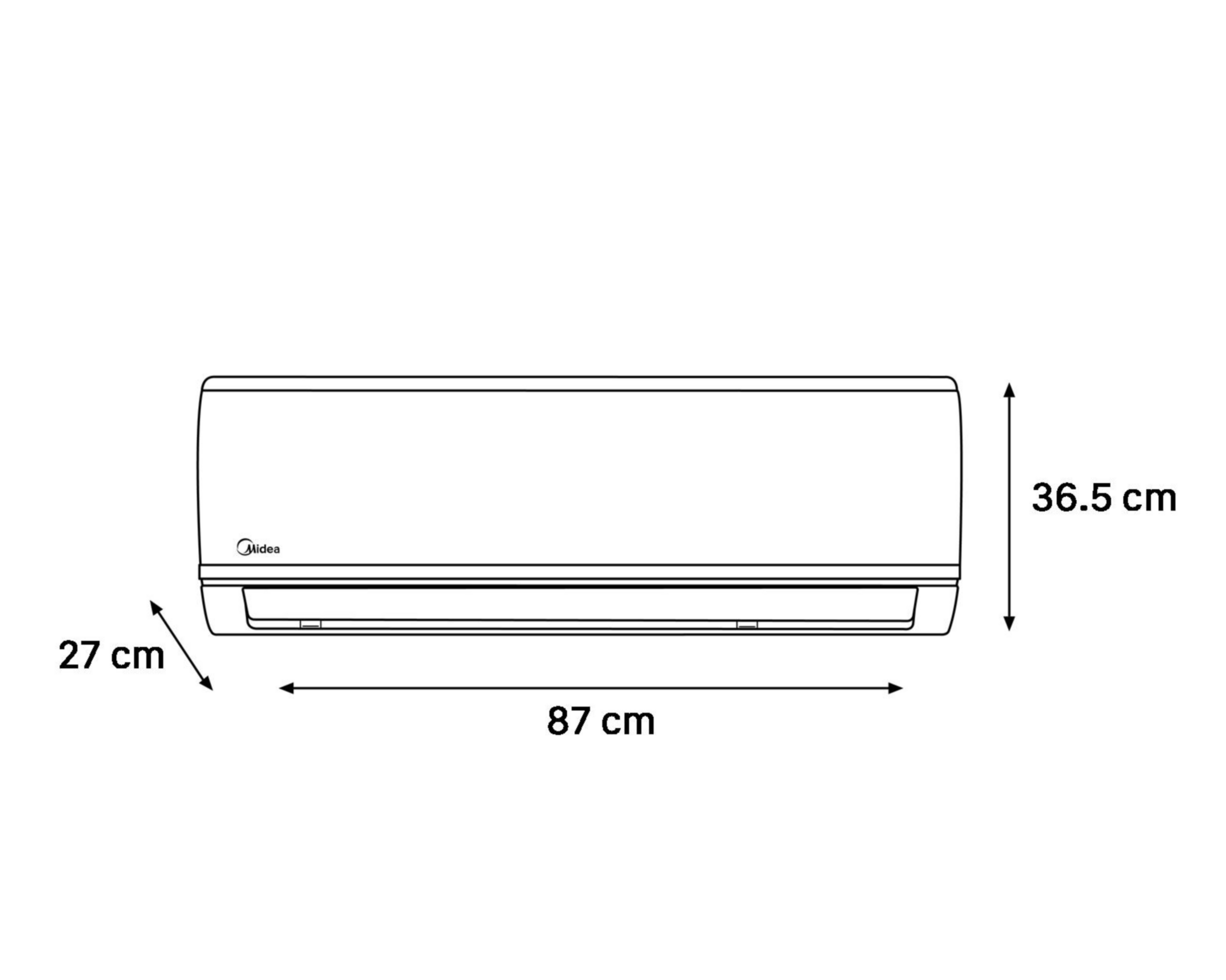 Foto 7 | Minisplit Midea Inverter 1 Tonelada 220V Frío/Calor MAS12H2ECSC