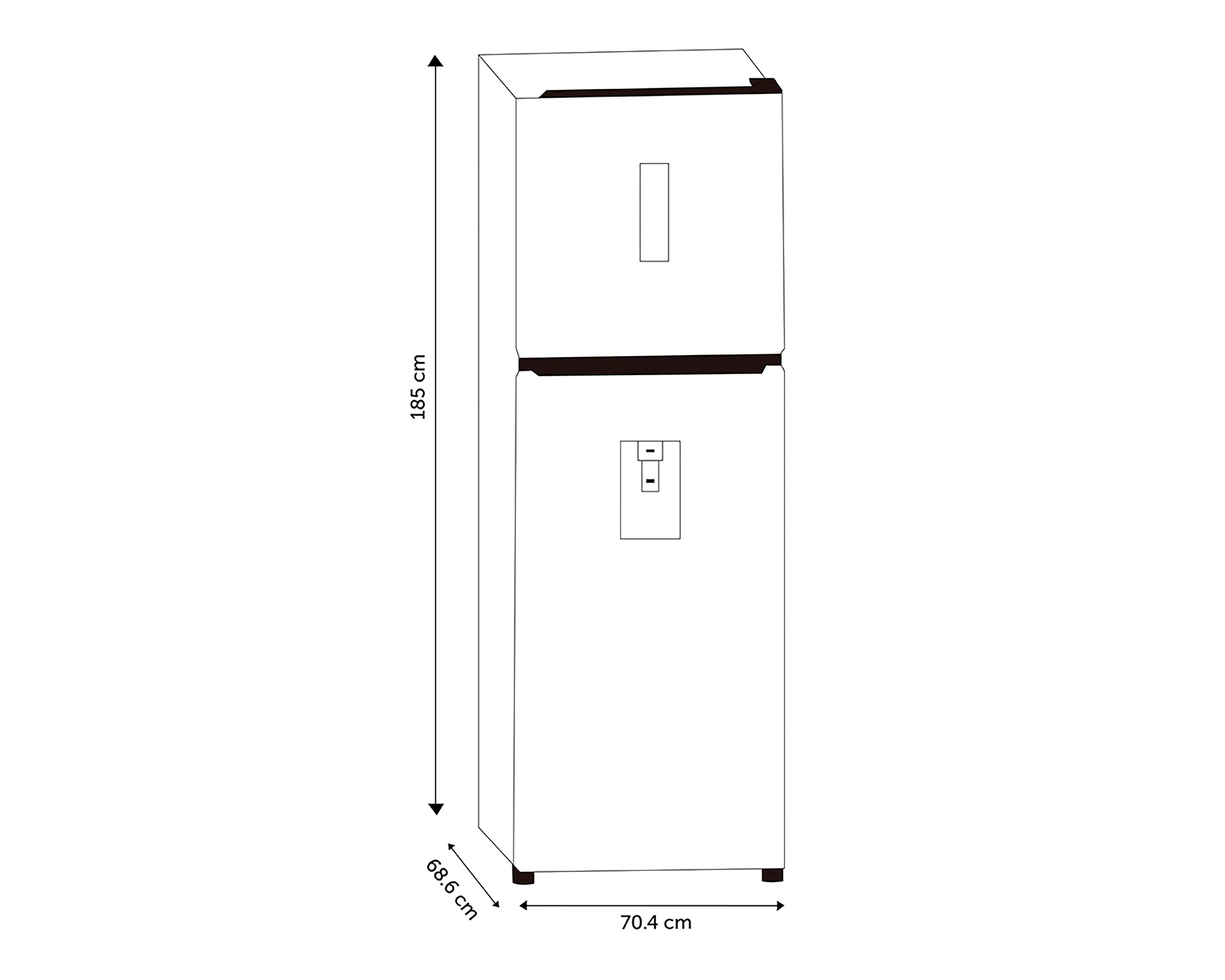 Foto 8 pulgar | Refrigerador Hisense RT16N6DDX Top Mount Gris