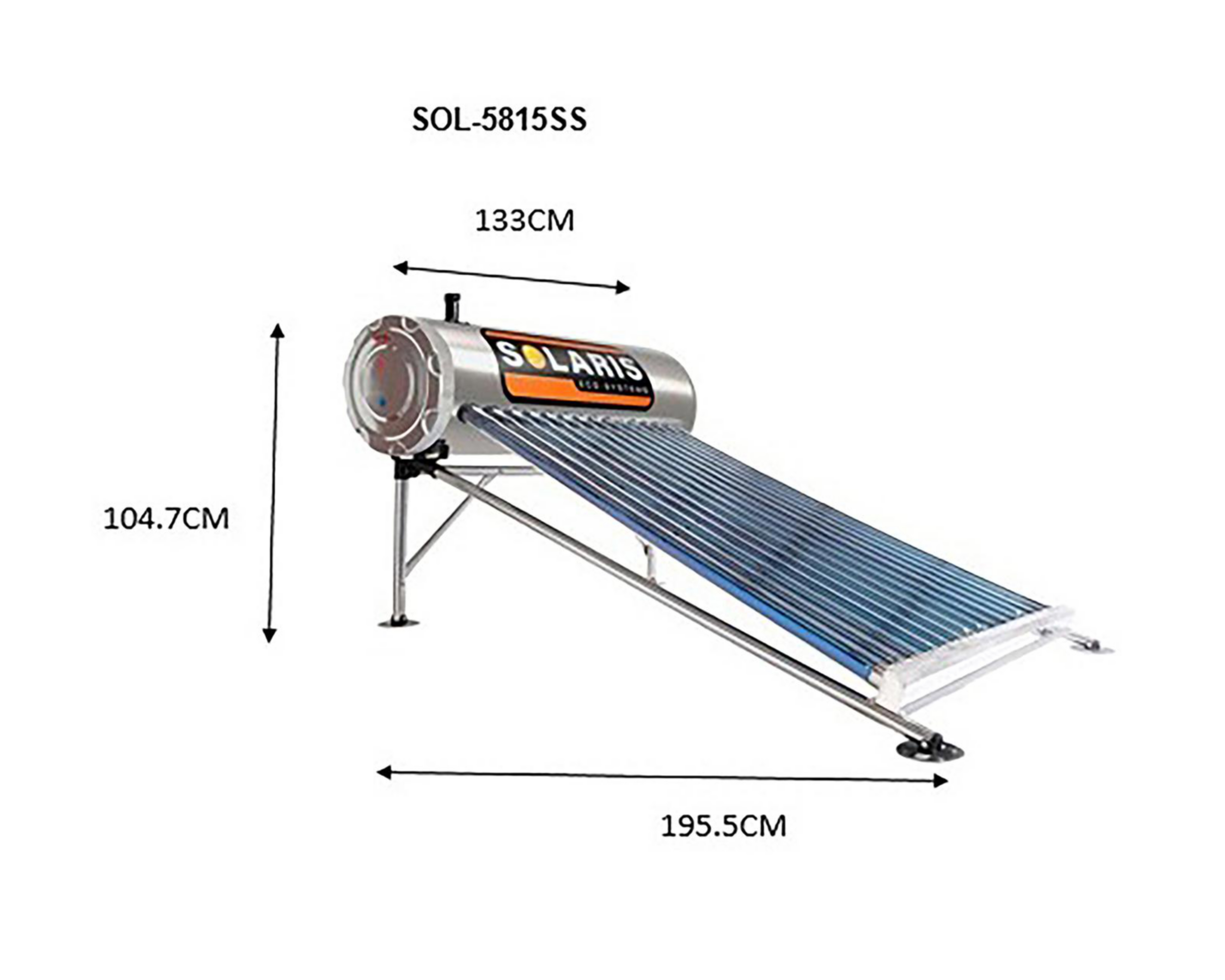 Foto 5 pulgar | Calentador de Agua Solaris SOL-5815SS de 4-5 Servicios Solar