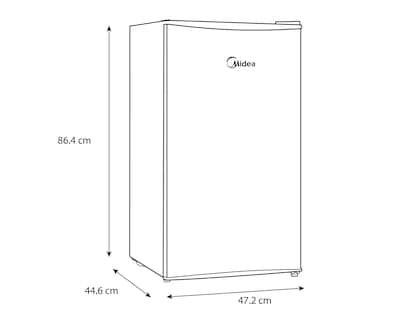 Foto 6 | Frigobar Midea 4 Pies Silver MDRD96CCNLS