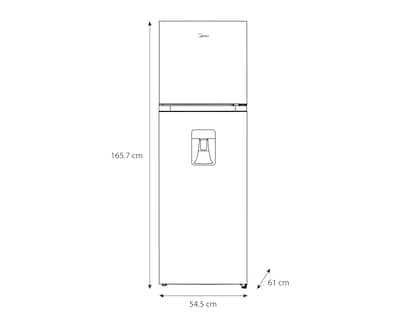 Foto 8 | Refrigerador Midea Top Mount 10 Pies Gris MDRT280WINDXW