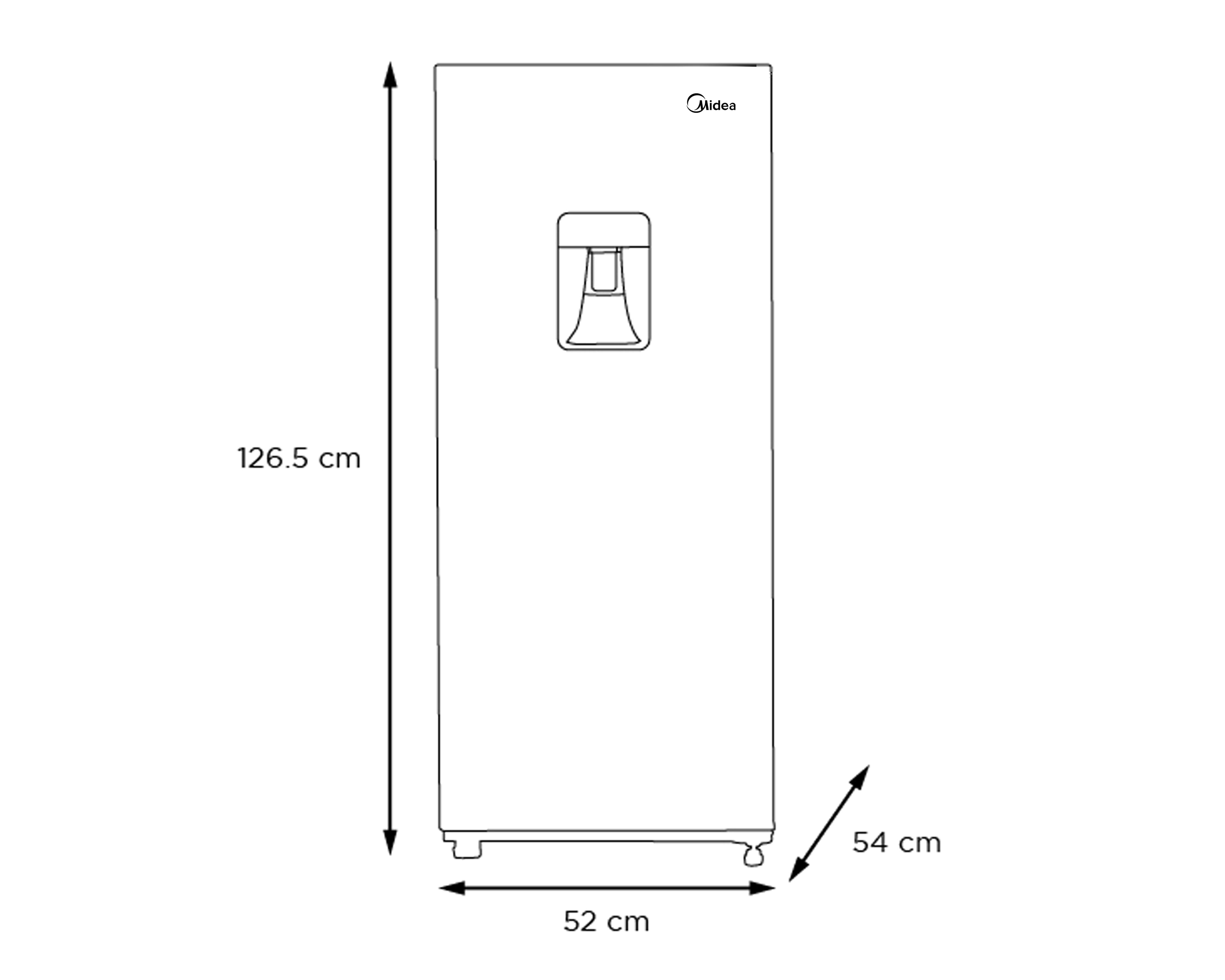 Foto 7 pulgar | Refrigerador Midea Top Mount 7 Pies Silver MDRD190CCNDXW