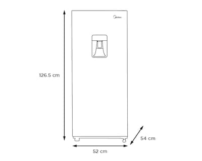 Foto 6 | Refrigerador Midea Top Mount 7 Pies Silver MDRD190CCNDXW
