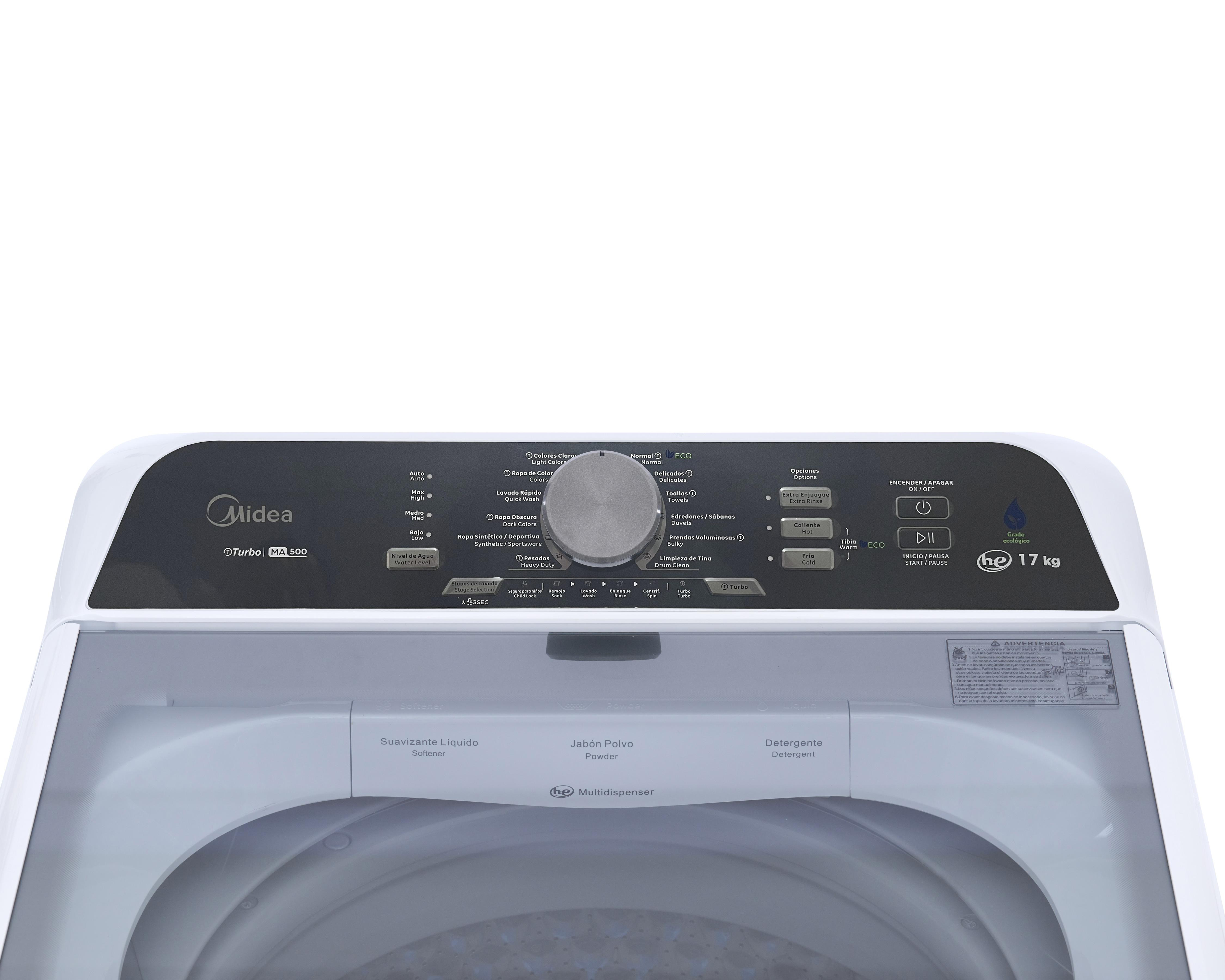 Foto 5 | Lavadora Automática Midea MA500W17/W 17 kg Blanca