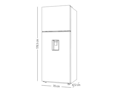 Foto 10 | Refrigerador Samsung Top Mount 15 Pies Plata RT42DG6224S9EM