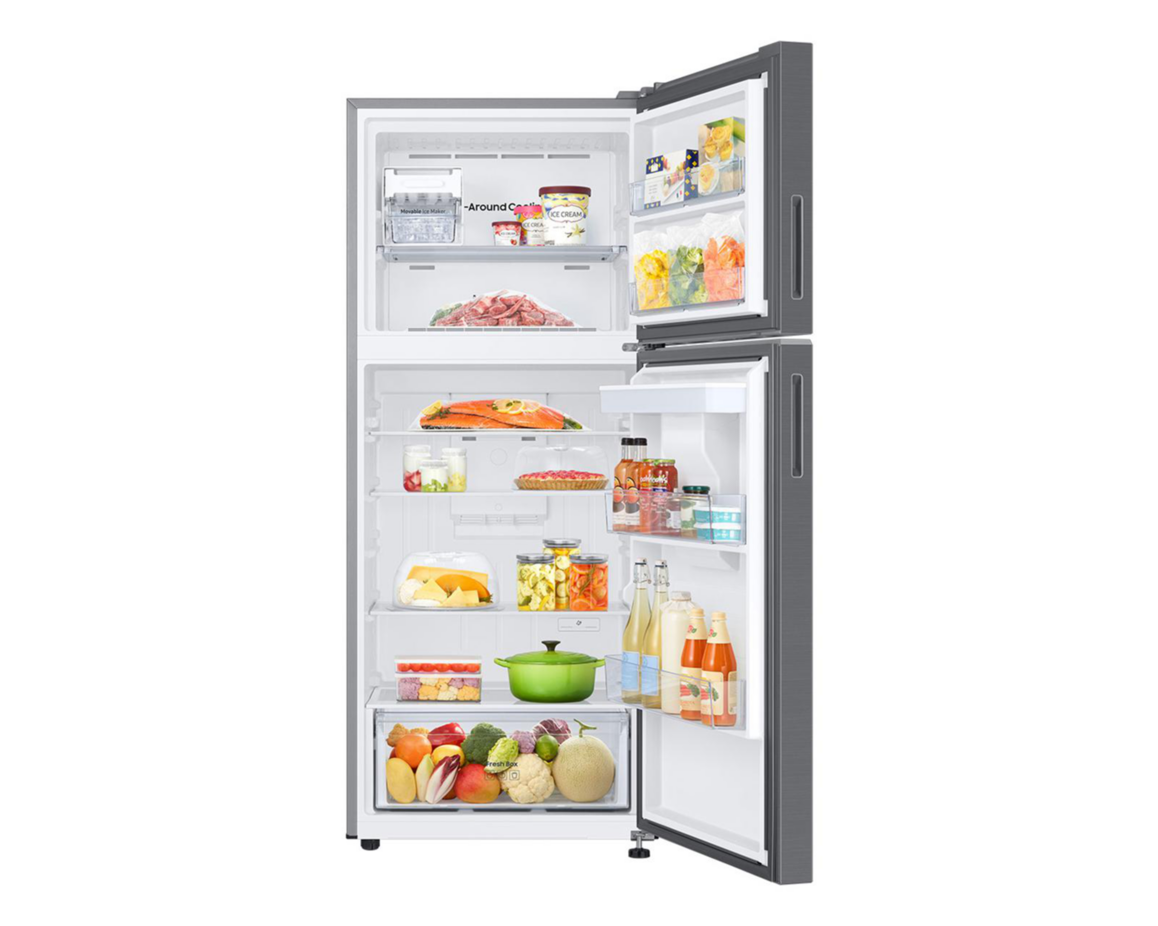 Foto 6 pulgar | Refrigerador Samsung RT38DG6224S9EM Top Mount 14 Pies Acero Inoxidable