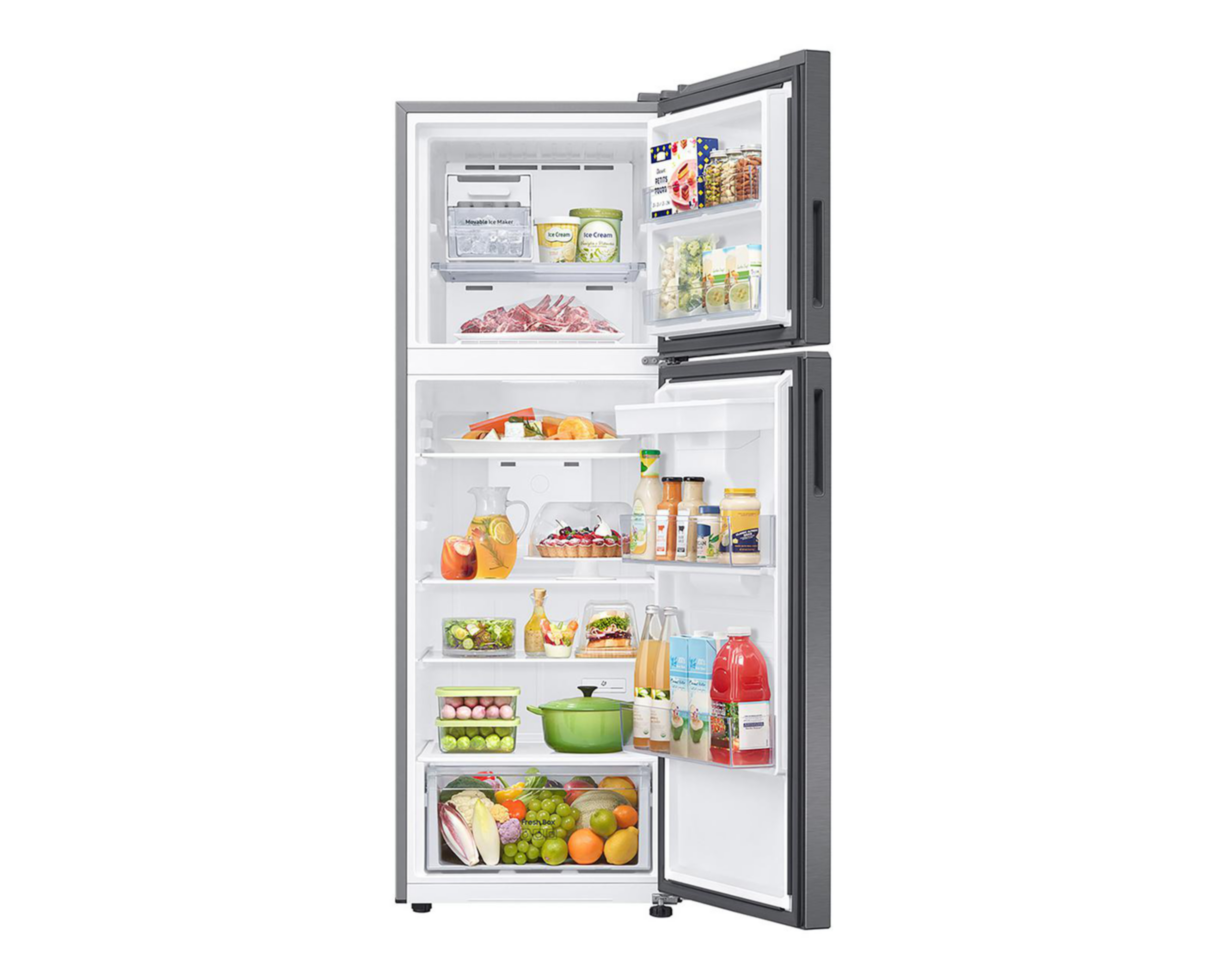 Foto 6 pulgar | Refrigerador Samsung RT35DG5224S9EM Top Mount 12 Pies Gris