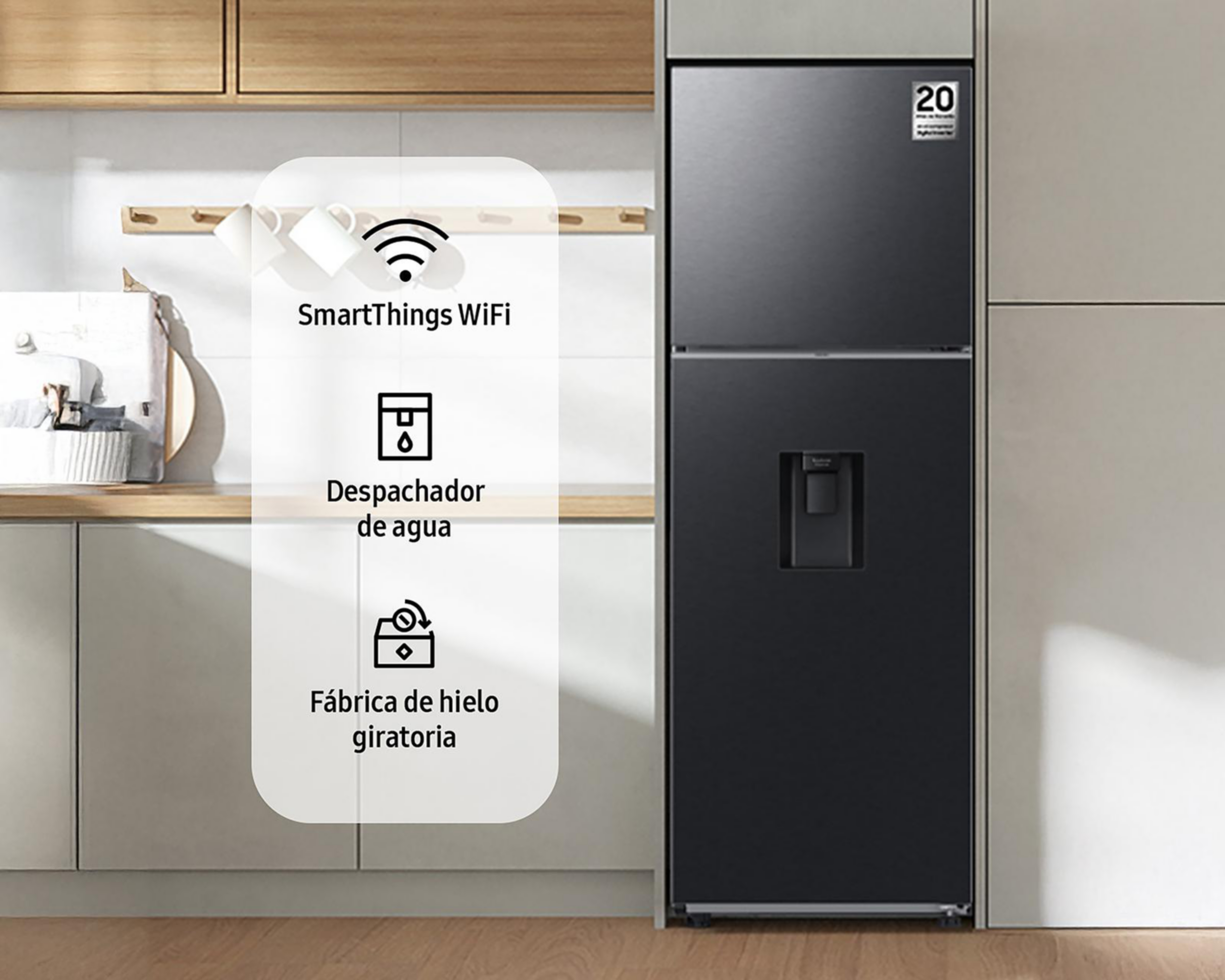 Foto 9 | Refrigerador Samsung RT31DG5724B1EM Top Mount 11 Pies Negro