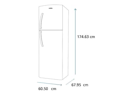 Foto 7 | Refrigerador Mabe Stainless Steel Top Mount 11 Pies Negro RMA300FXMRP0