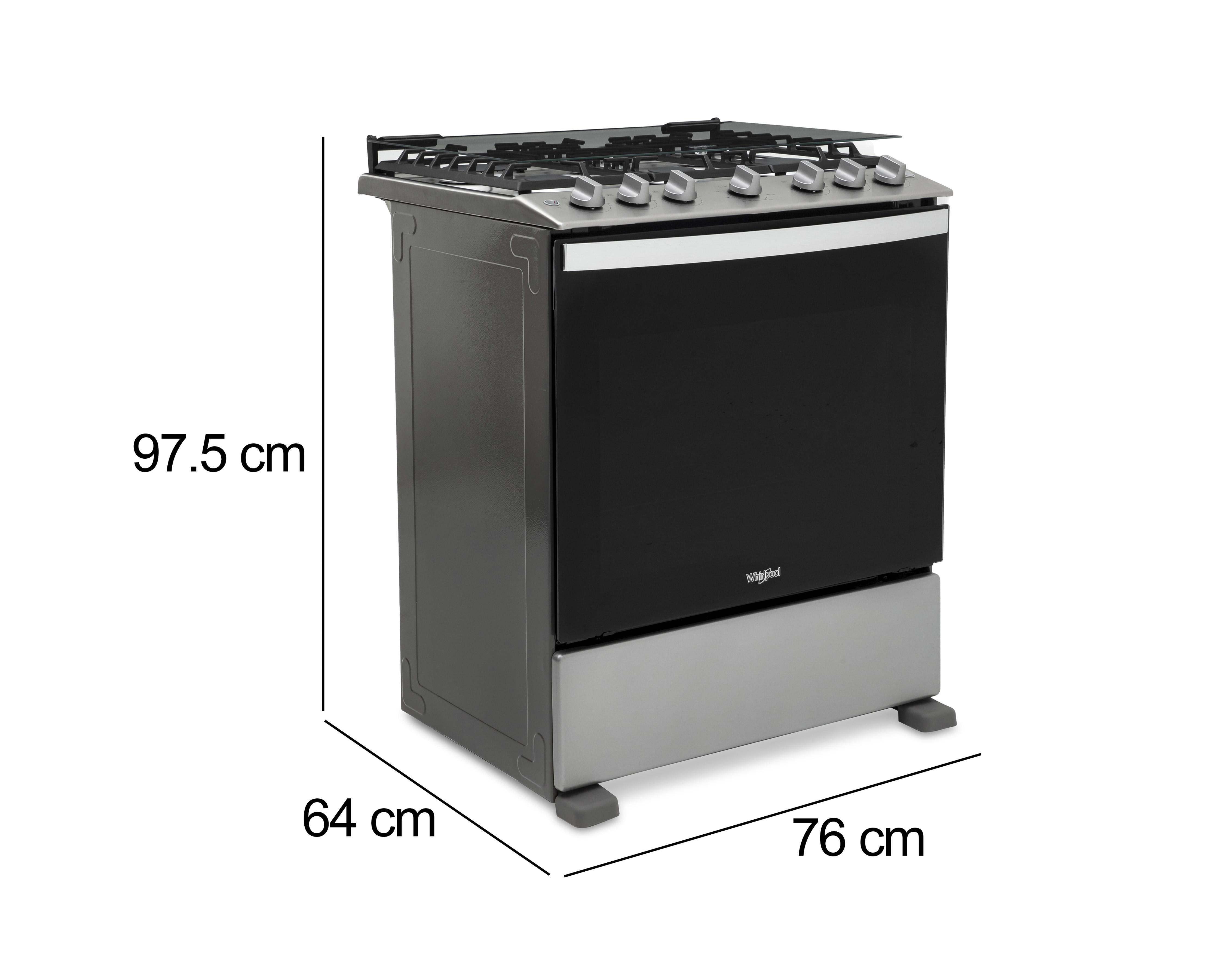 Foto 8 pulgar | Estufa Whirlpool de Piso 30" con 6 Quemadores de Gas LP WFR5200D