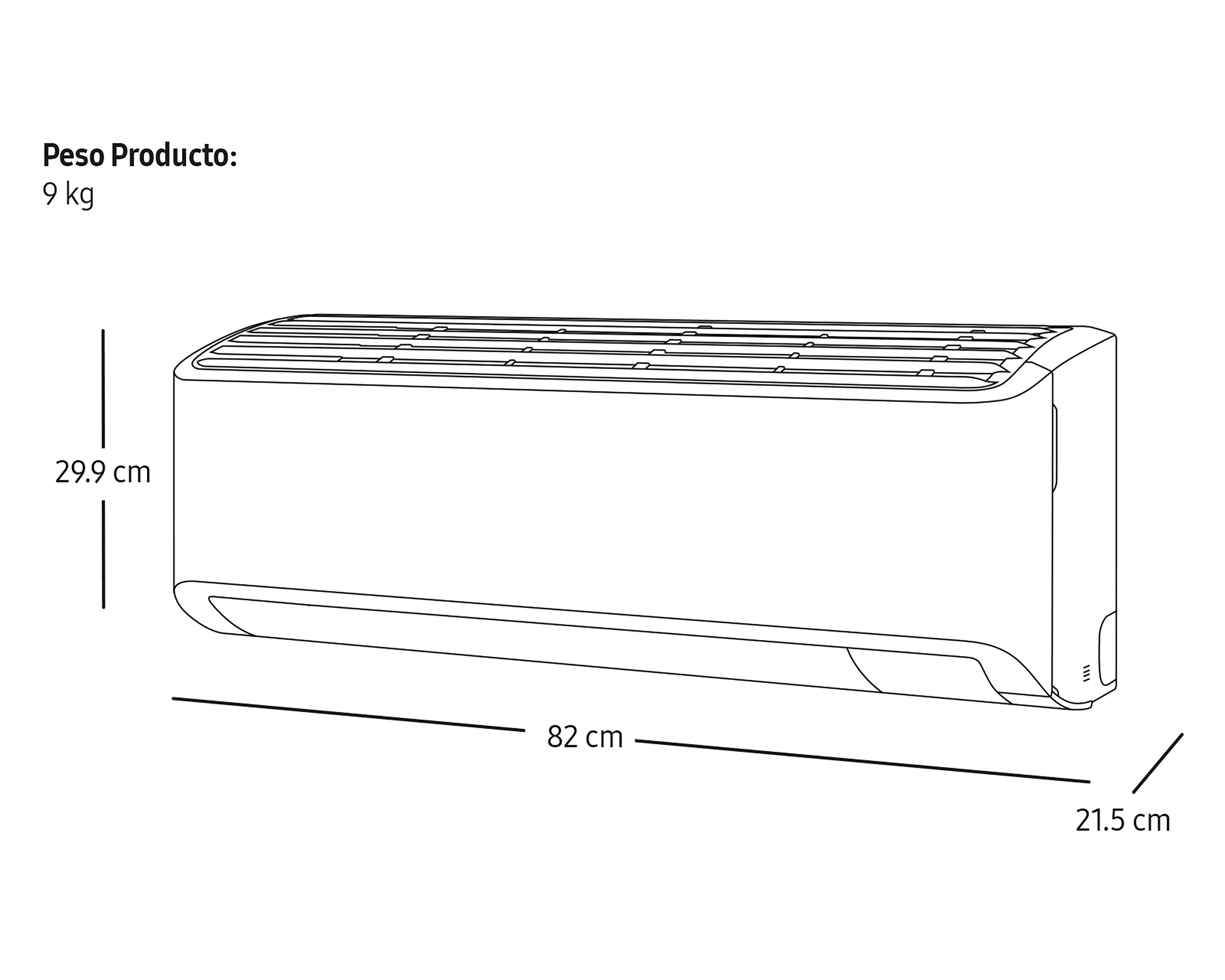 Foto 7 | Minisplit Samsung Inverter 1 Tonelada 110 V Solo Frío AR12DVFAAWK/AX