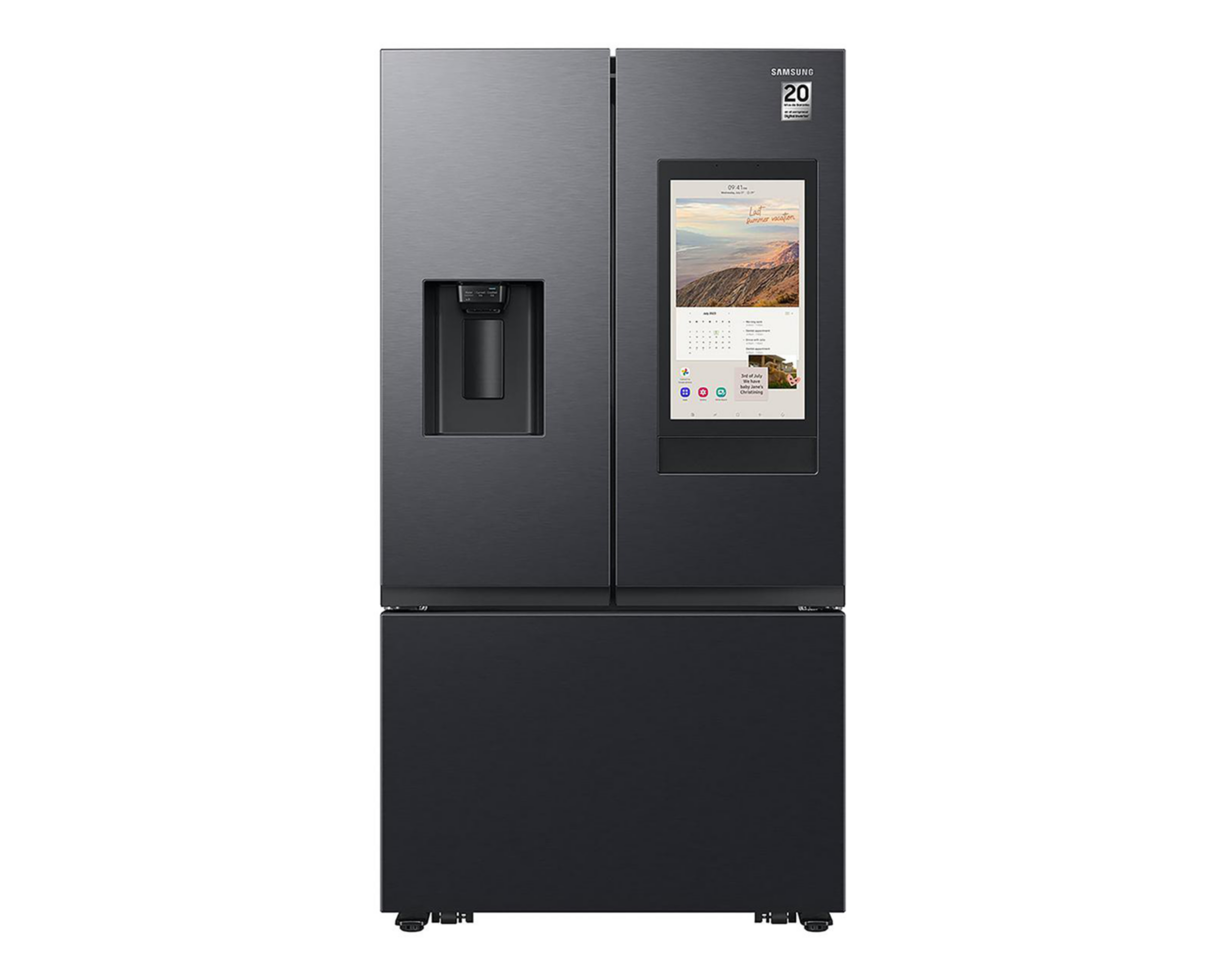 Refrigerador Samsung Family Hub French Door 31 Pies Negro RF32CG5911B1EM $92,799