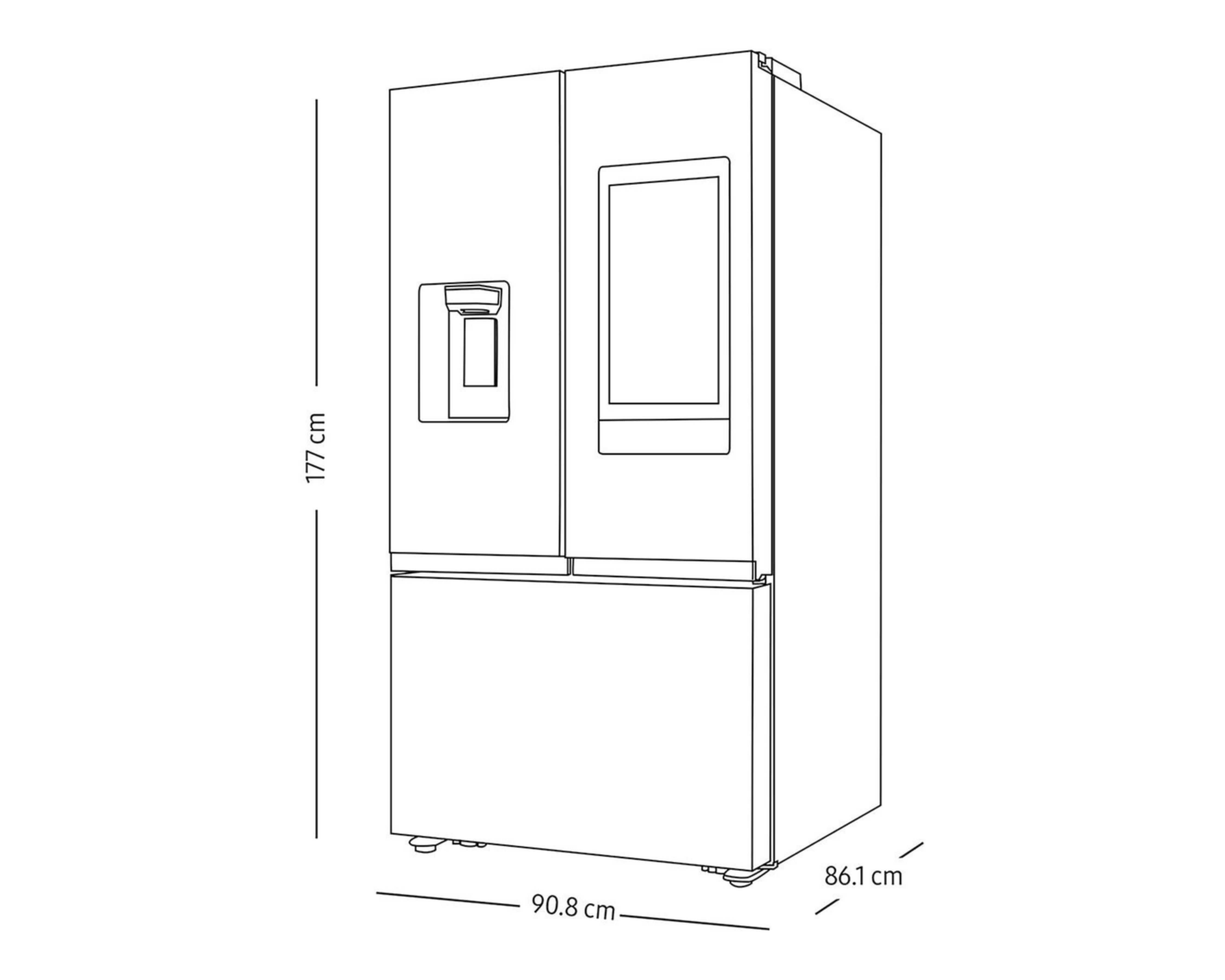 Foto 8 pulgar | Refrigerador Samsung Family Hub French Door 31 Pies Negro