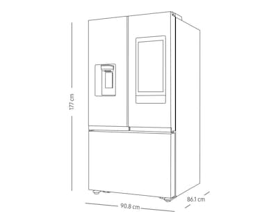 Foto 7 | Refrigerador Samsung Family Hub French Door 31 Pies Negro RF32CG5911B1EM