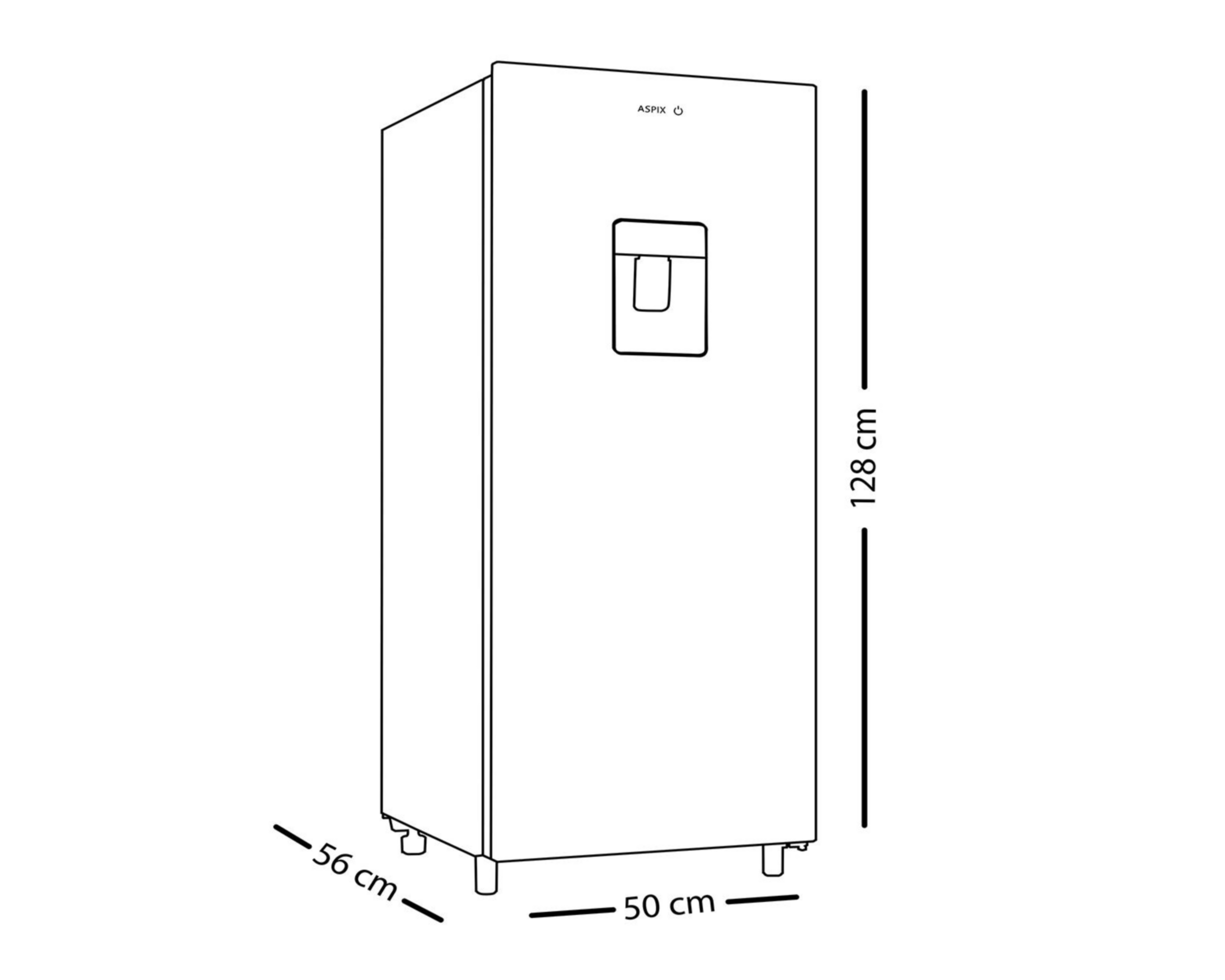 Foto 10 pulgar | Refrigerador Aspix RSDS7PA Una Puerta 7 Pies Blanco