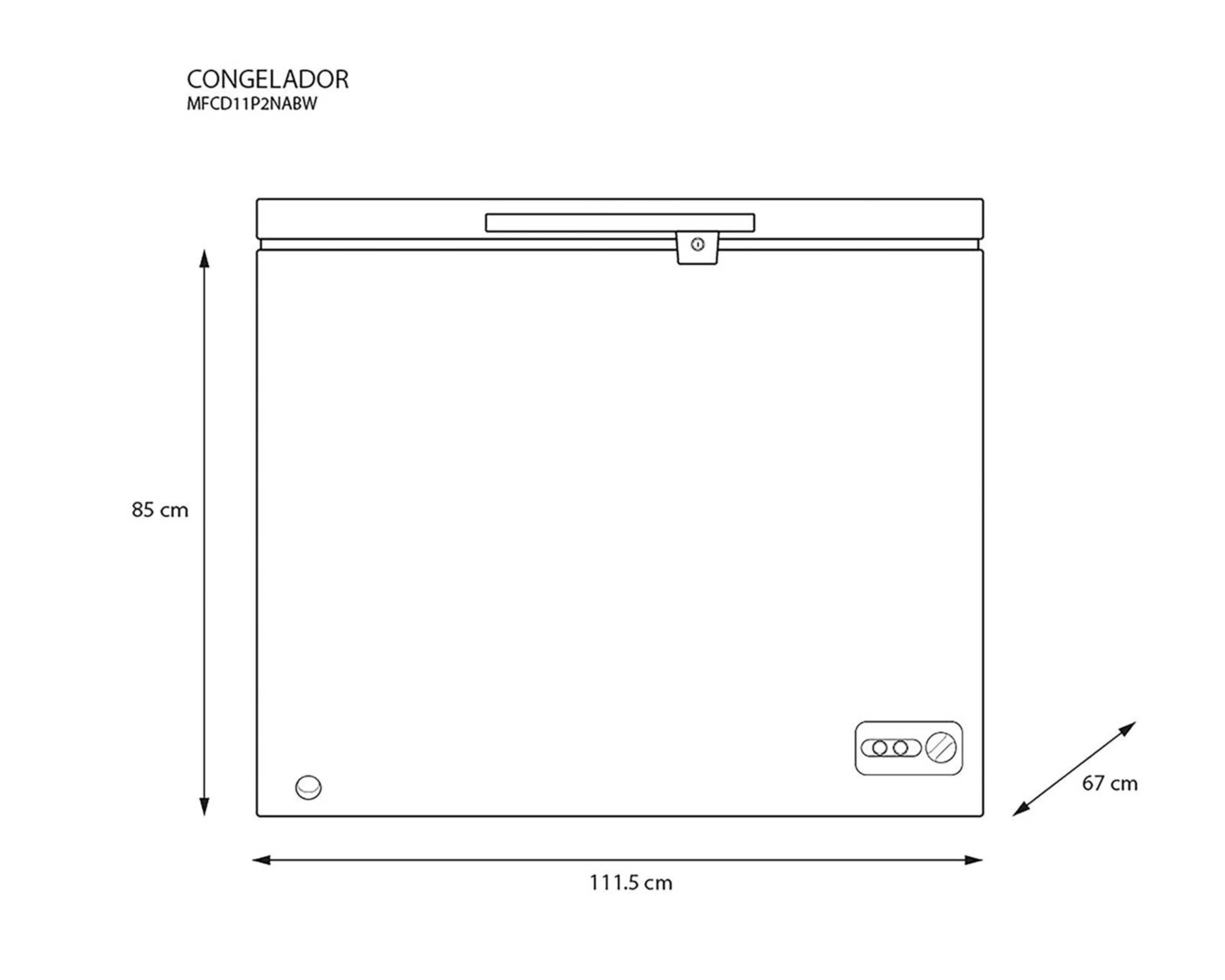 Foto 6 | Congelador Midea Horizontal 11 Pies Blanco