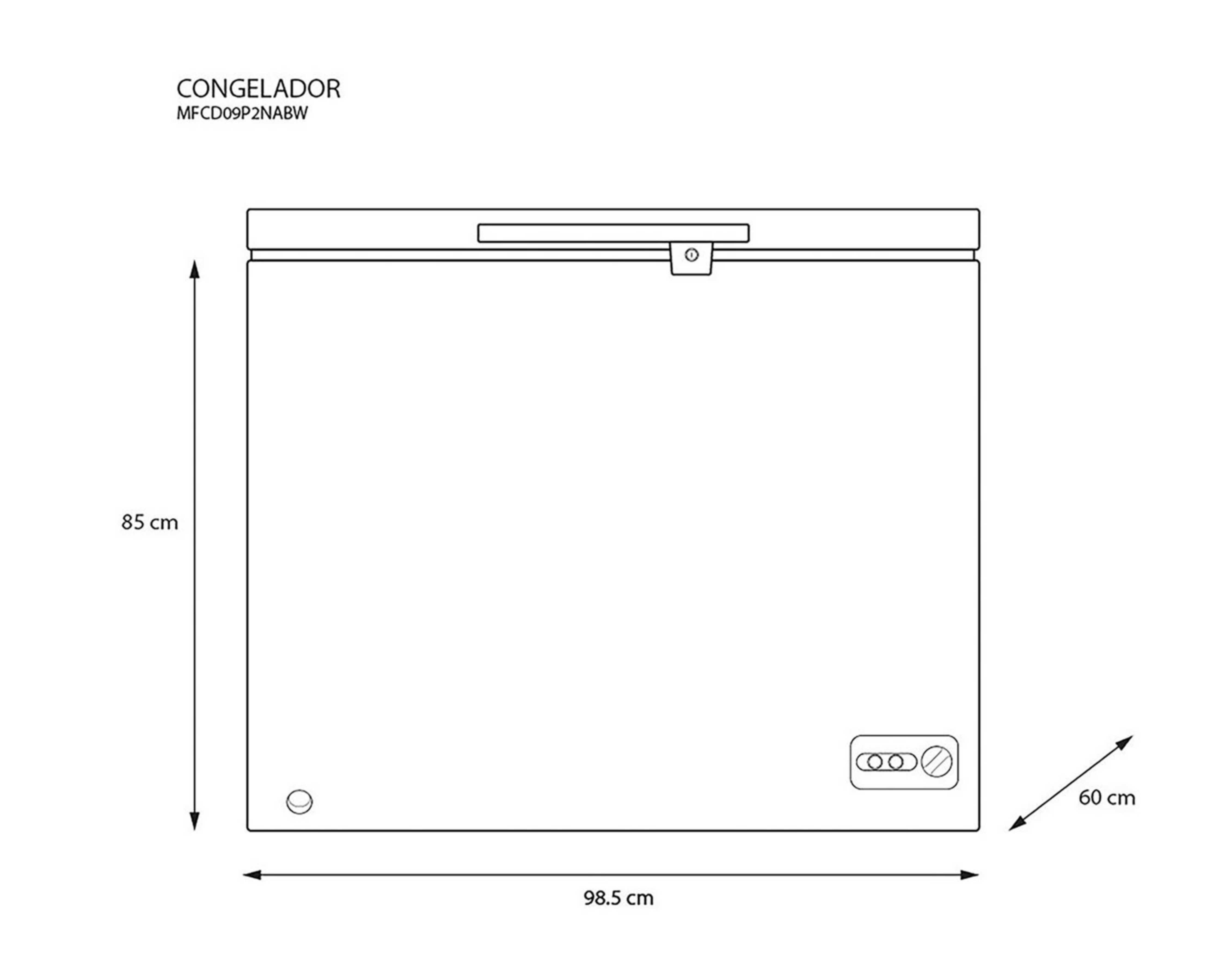 Foto 7 pulgar | Congelador Midea Horizontal 9 Pies Blanco