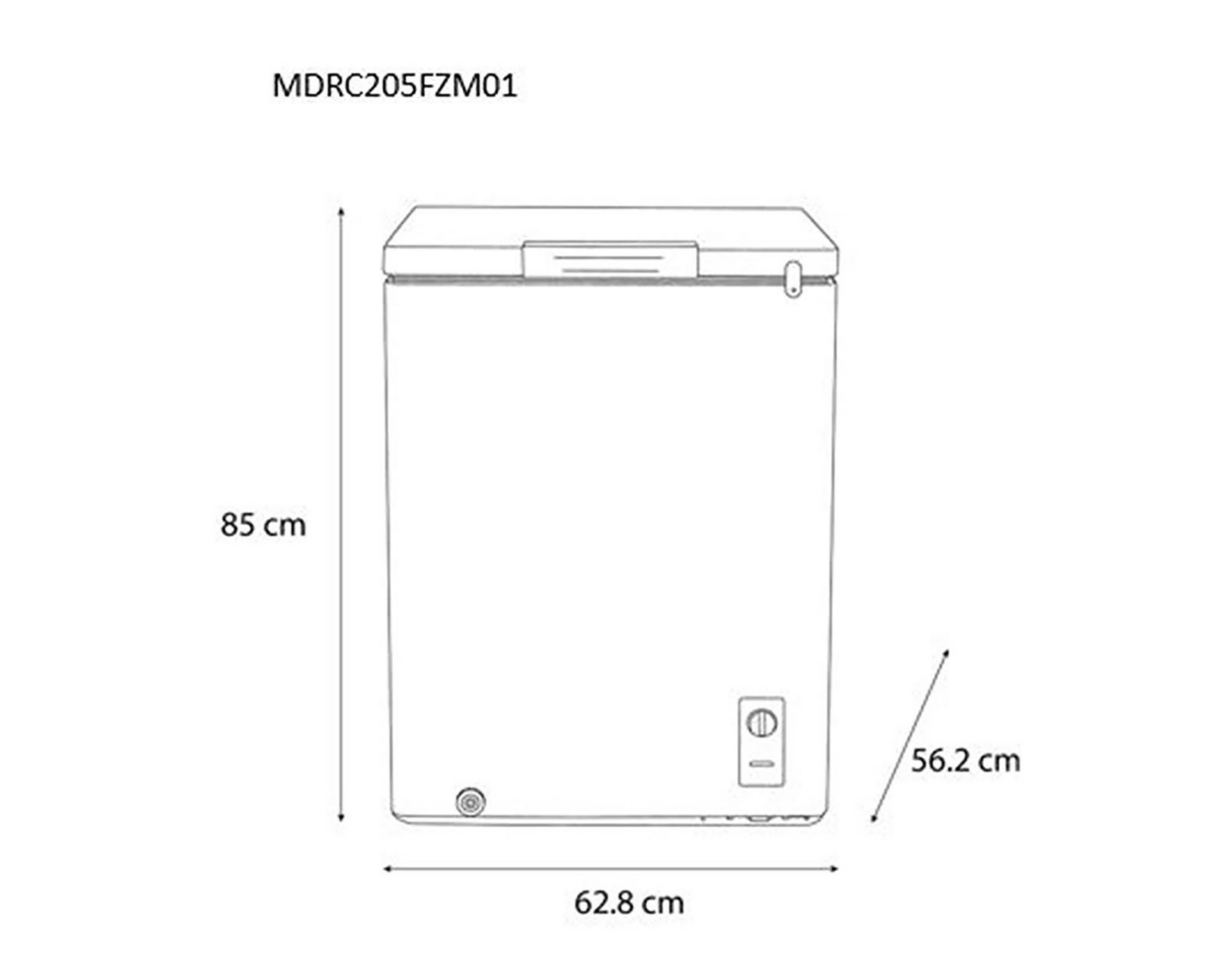 Foto 5 | Congelador Midea Vertical 5 Pies Blanco