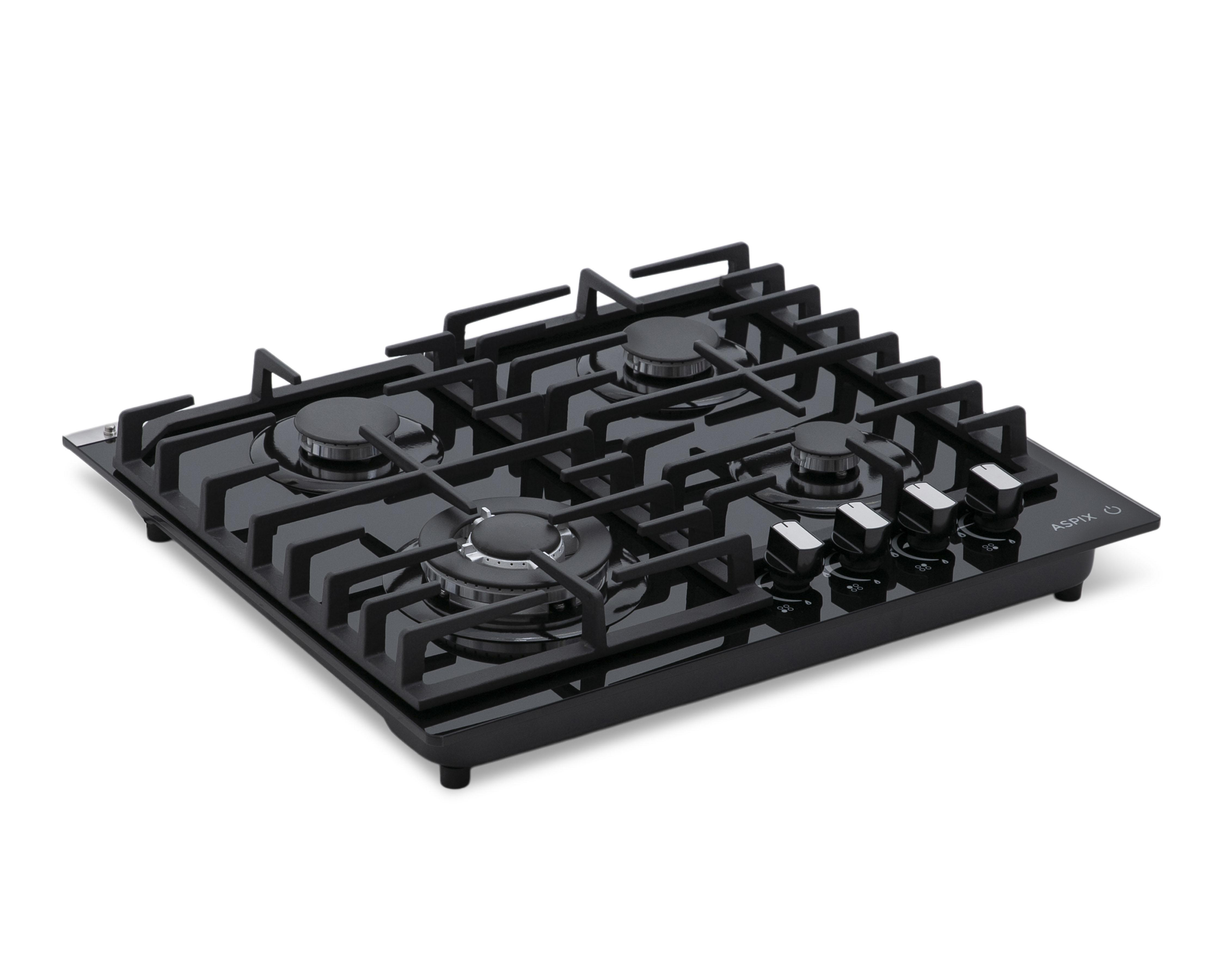 Parrilla Empotrable Aspix 60 cm P4QANG Negra $3,499