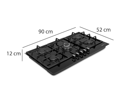 Foto 5 | Parrilla Empotrable Aspix 90 cm de Gas LP P5QANG Negra
