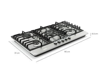 Foto 5 | Parrilla Empotrable Aspix 90 cm de Gas P5QANG Plateado