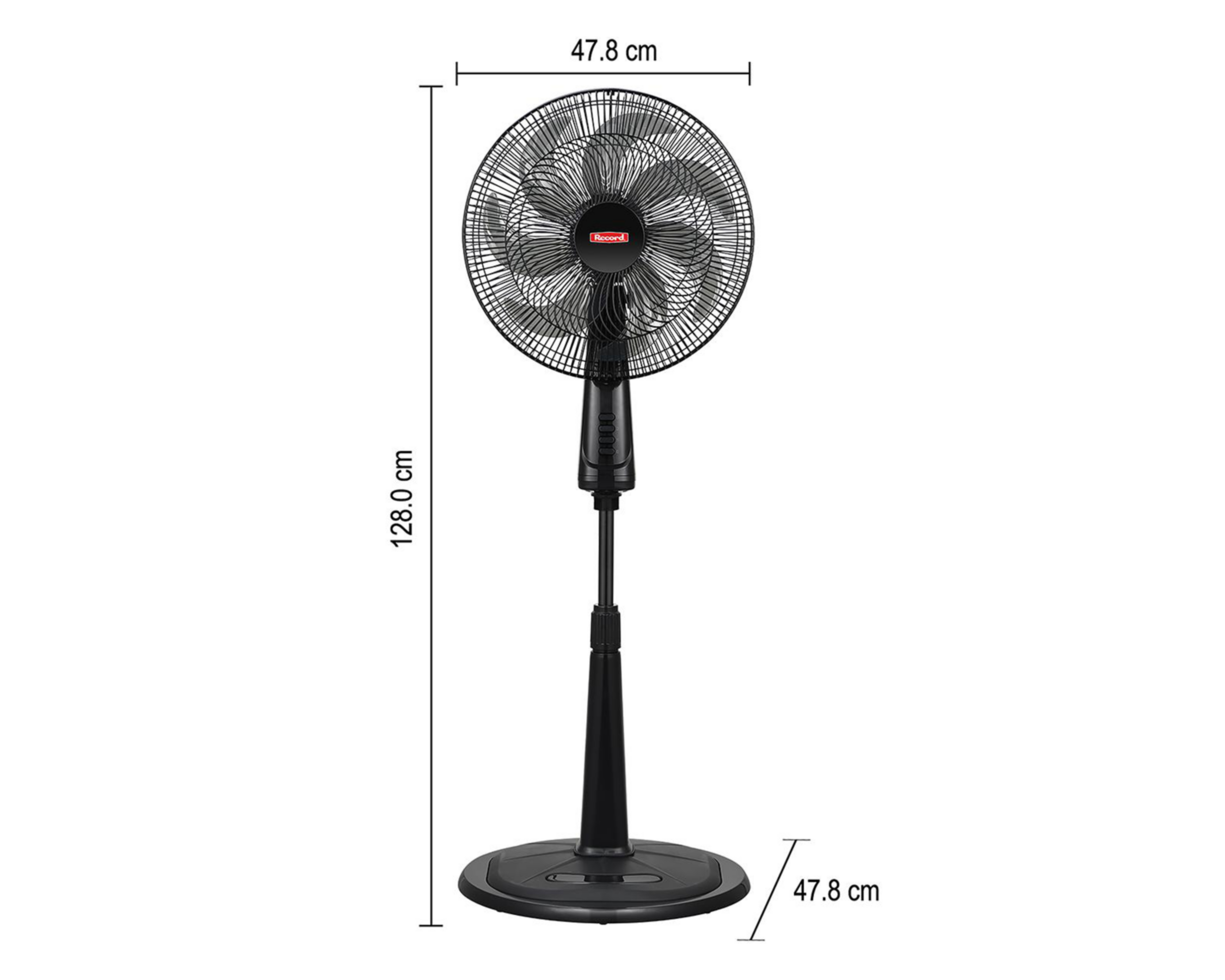 Foto 10 pulgar | Ventilador de Pedestal Record 18 Pulgadas