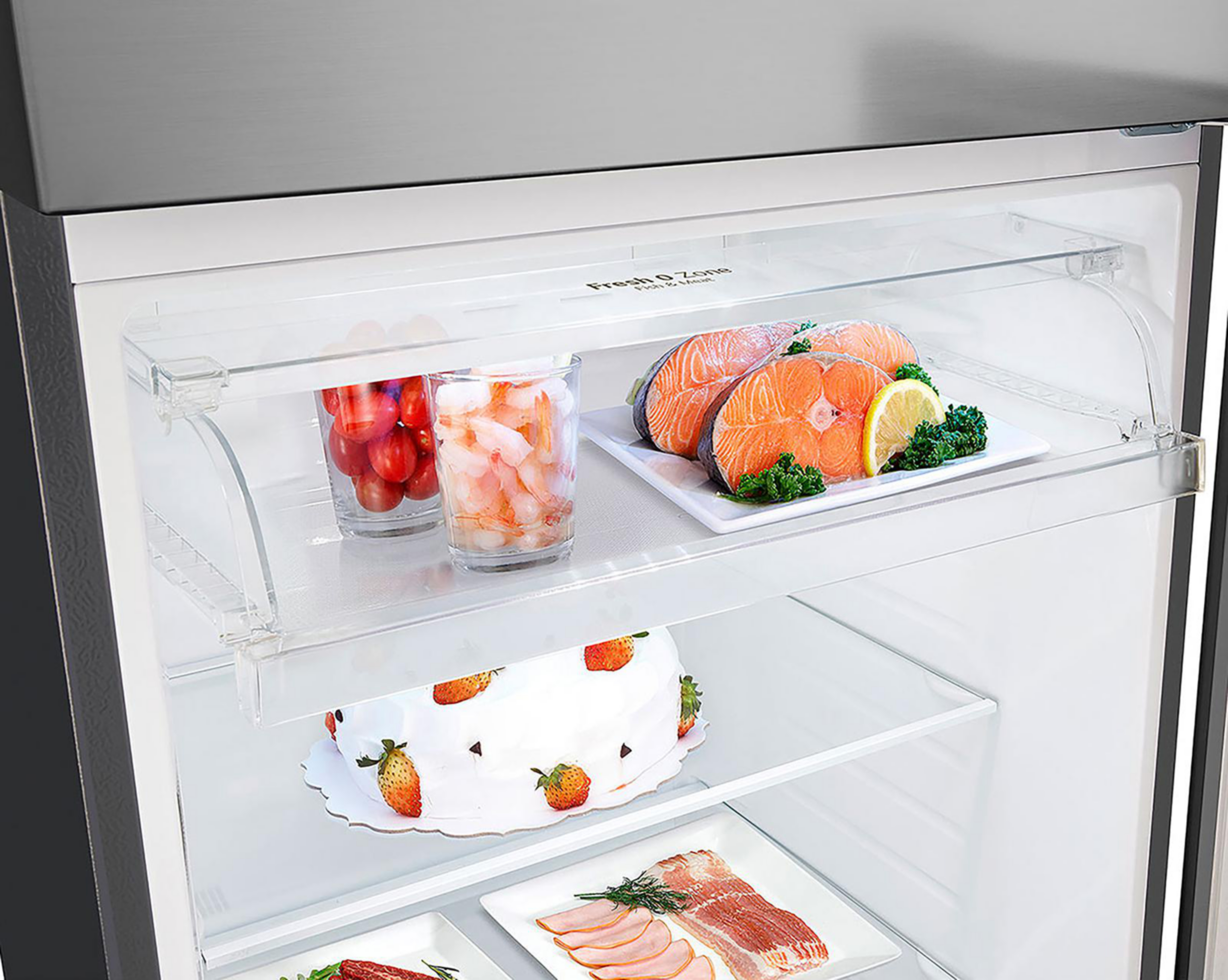 Foto 7 pulgar | Refrigerador LG Top Freezer 18 Pies Platino