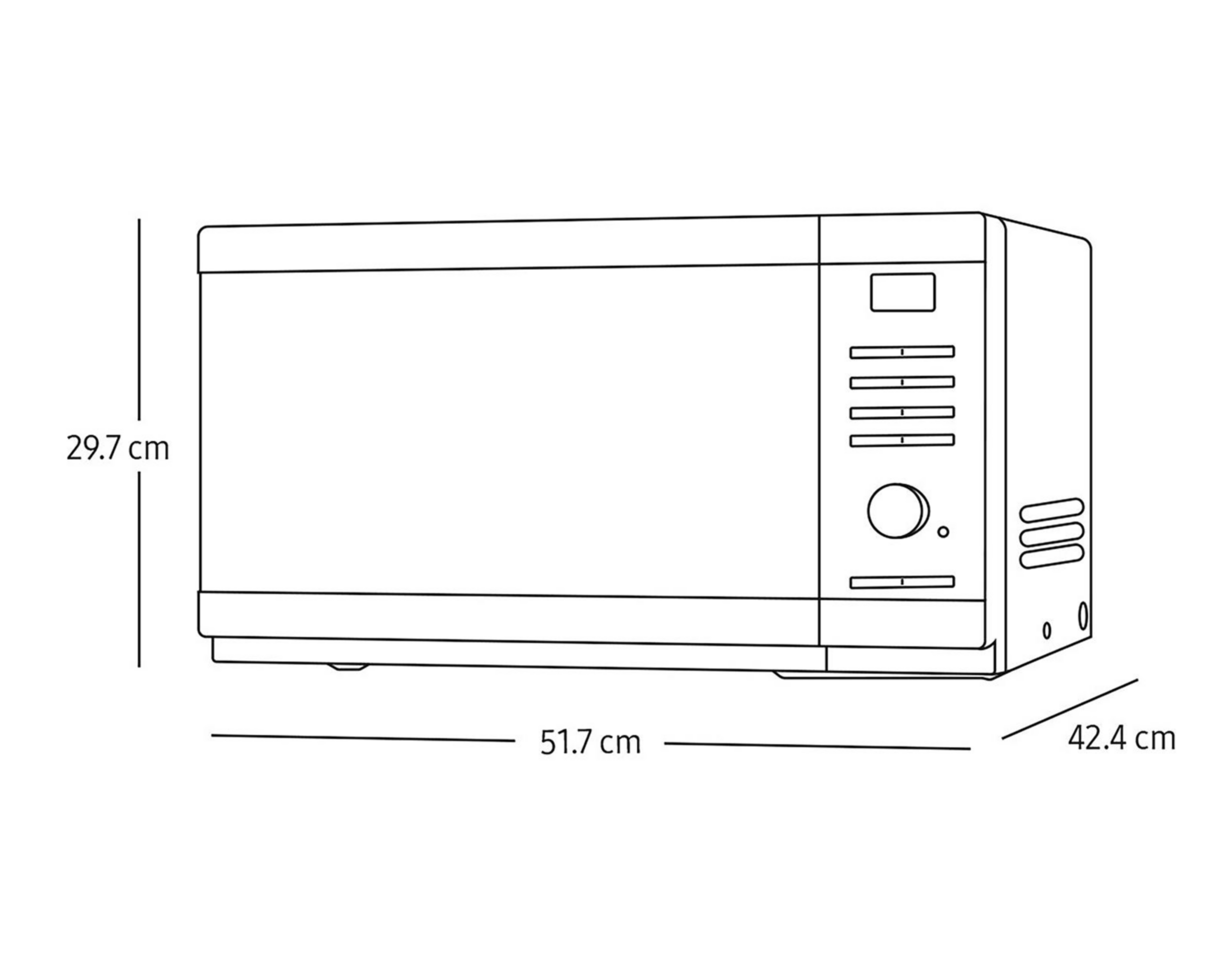 Foto 10 pulgar | Horno de Microondas Samsung 1.1 Pies MS32DG4504ATAX Negro