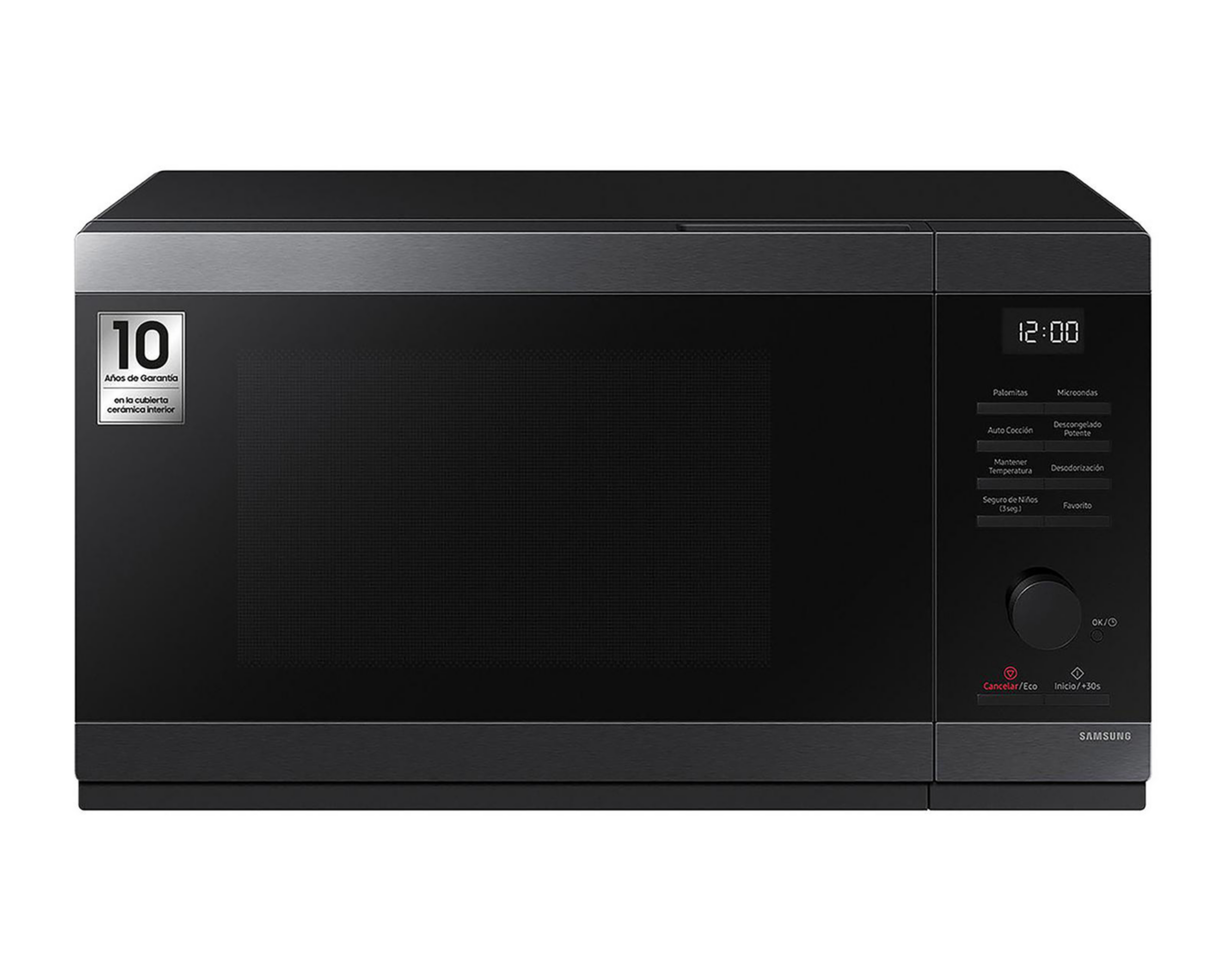 Horno de Microondas Samsung 1.1 Pies MS32DG4504AGAX Acero Inoxidable Negro