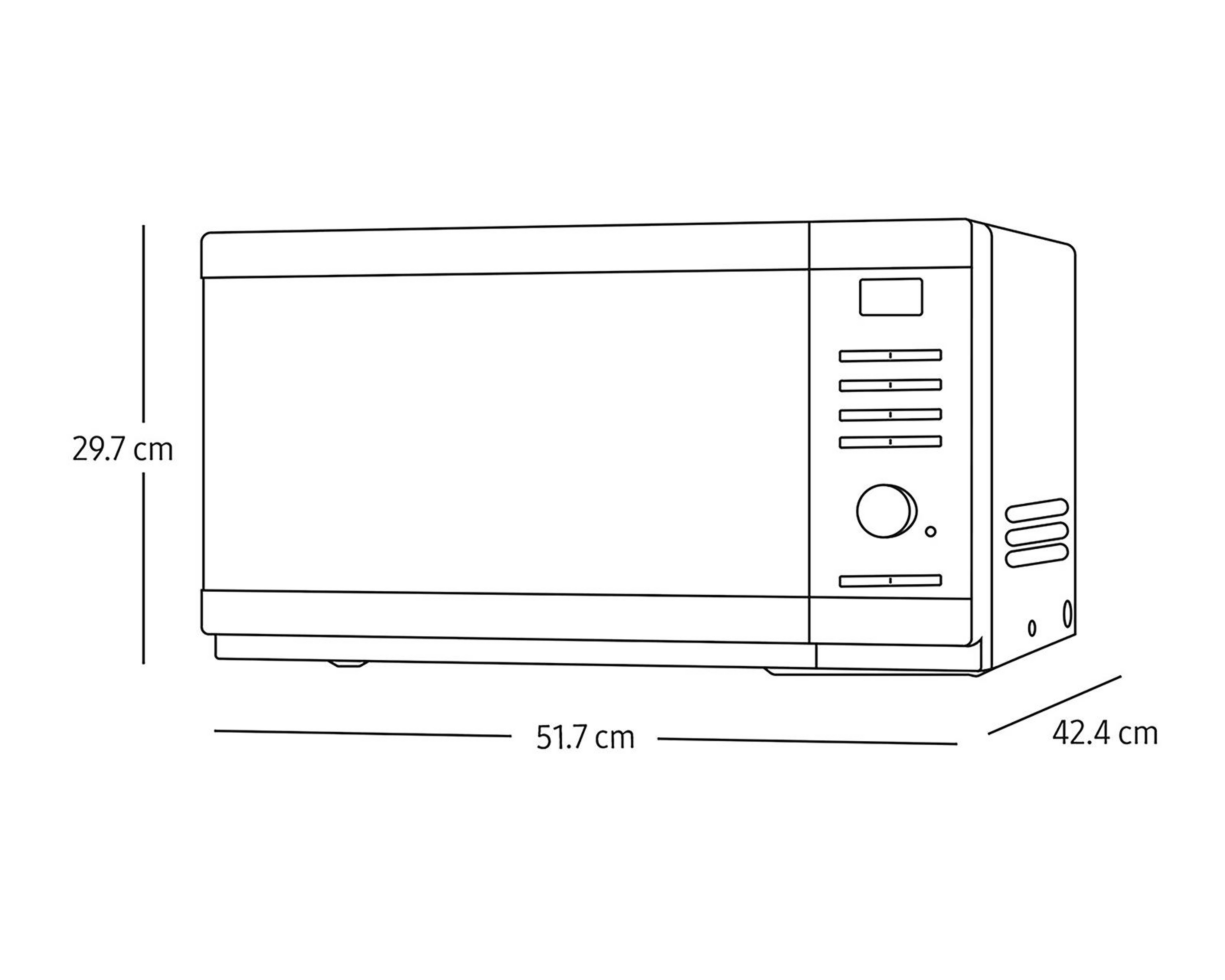 Foto 10 pulgar | Horno de Microondas Samsung 1.1 Pies MS32DG4504AGAX Acero Inoxidable Negro