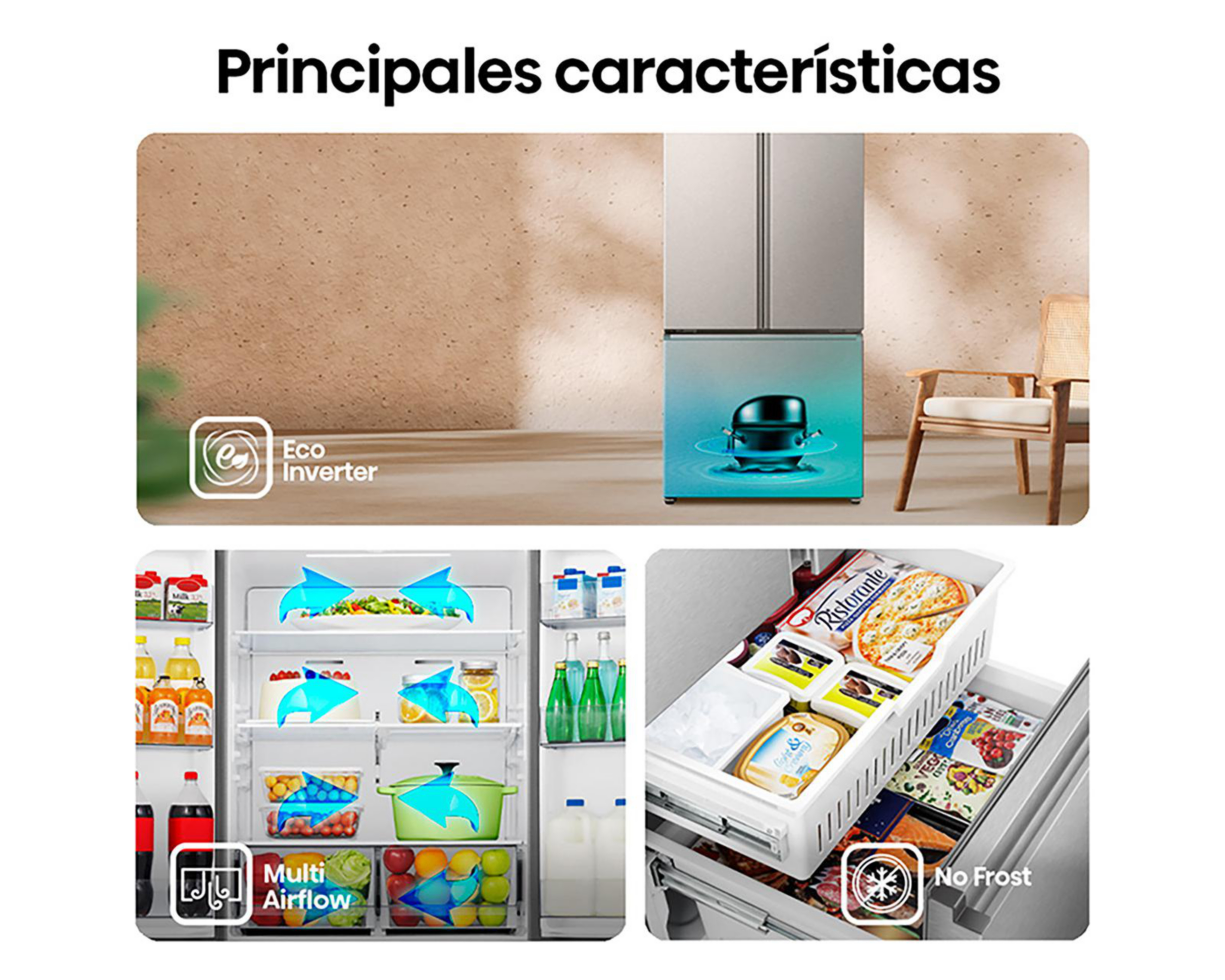 Foto 7 pulgar | Refrigerador Hisense French Door 22 Pies Plateado RF22N6FCX