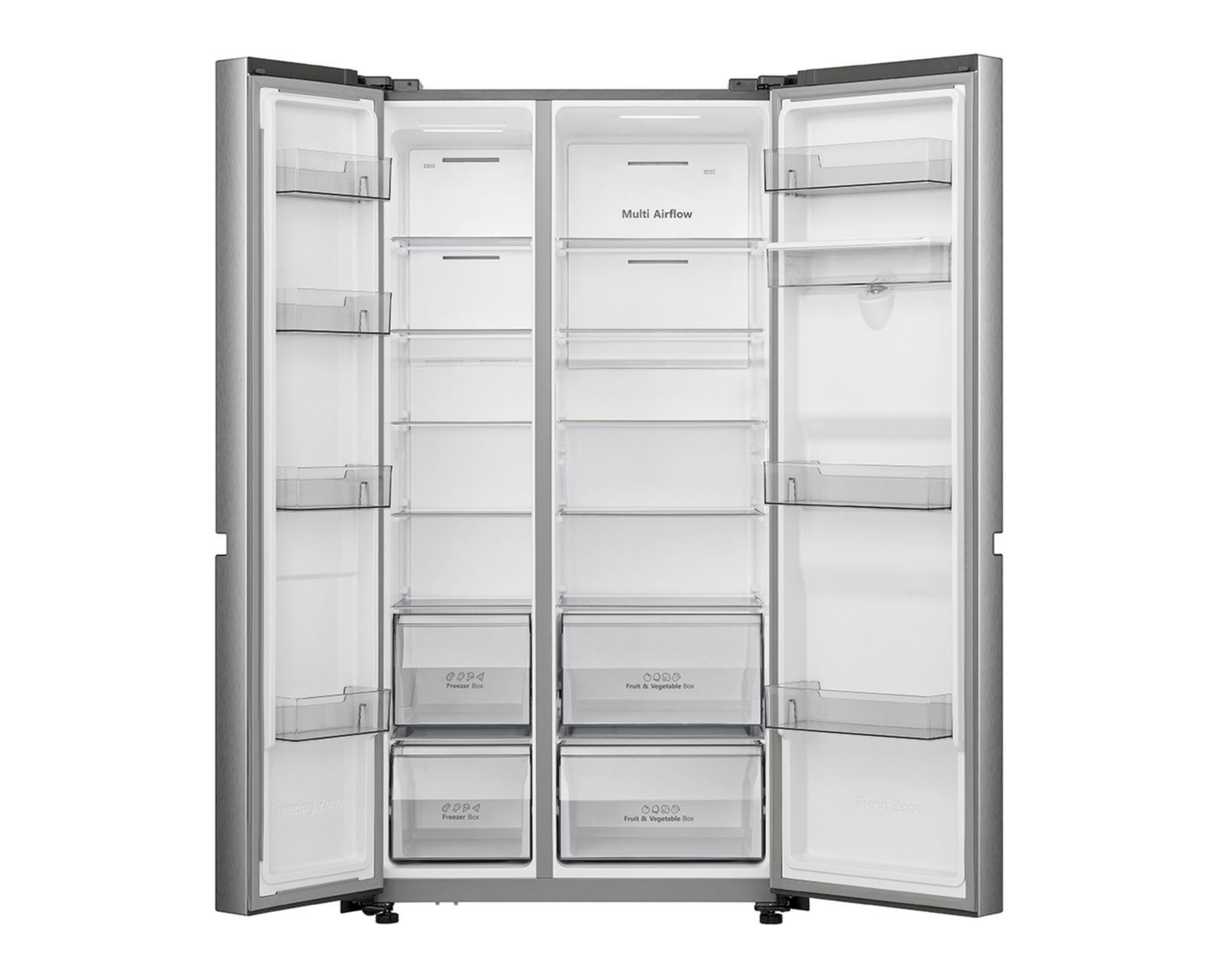 Foto 4 pulgar | Refrigerador Hisense RS22N6GCX Side by Side 23 Pies Plateado